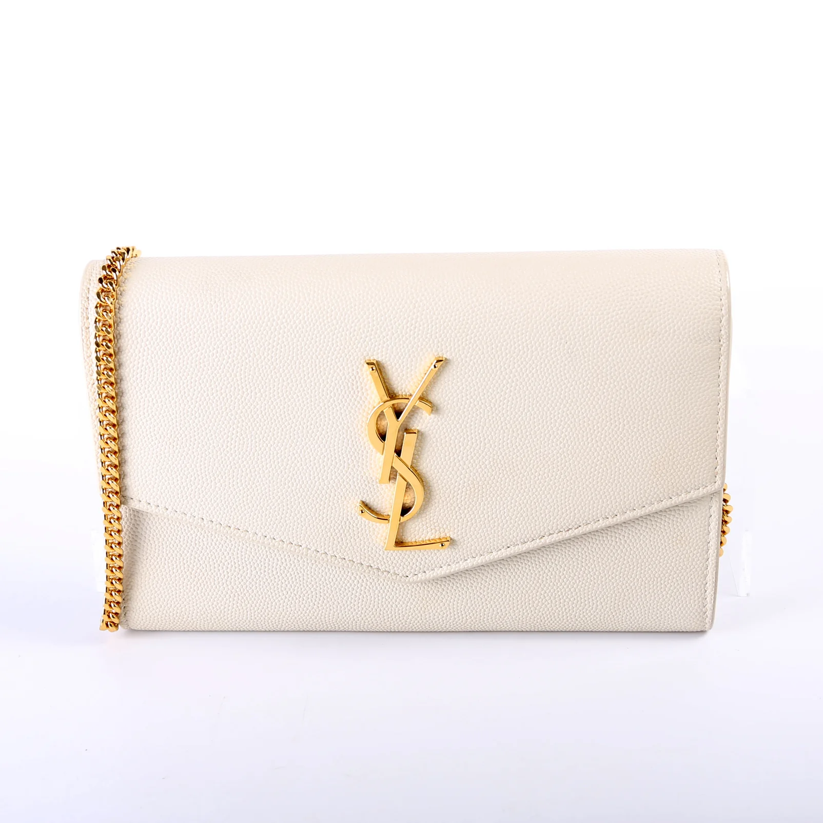 Uptown Chain Wallet Grain 607788 Cream - Image 15