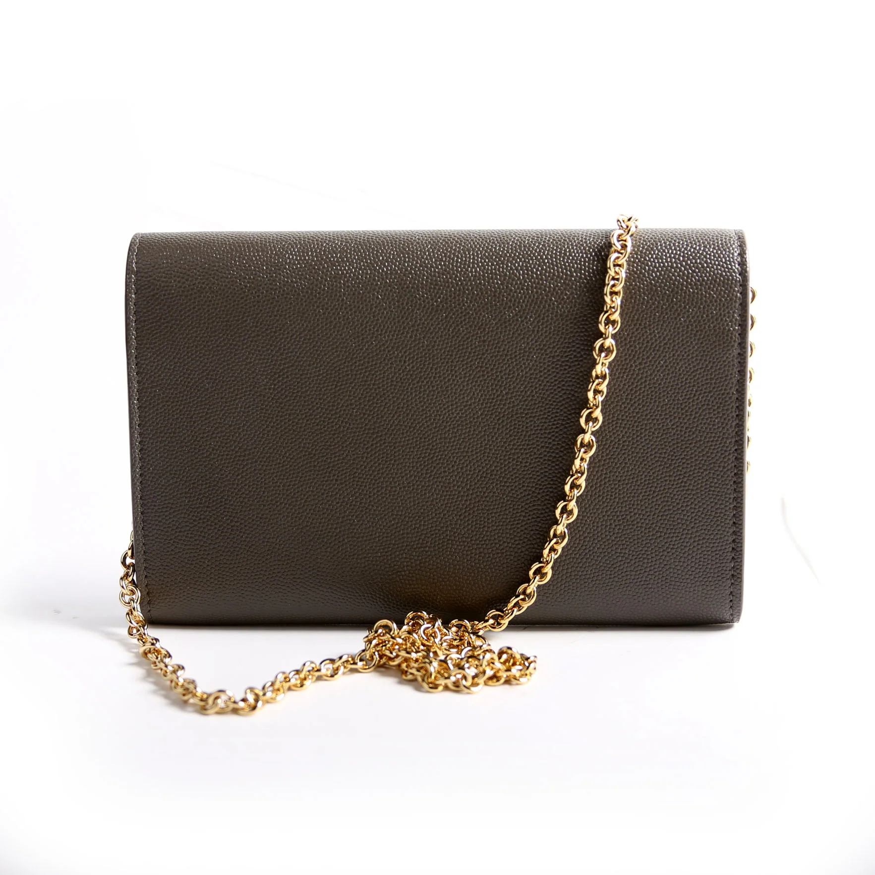 Uptown Chain Wallet Grain 607788 Gray - Image 2