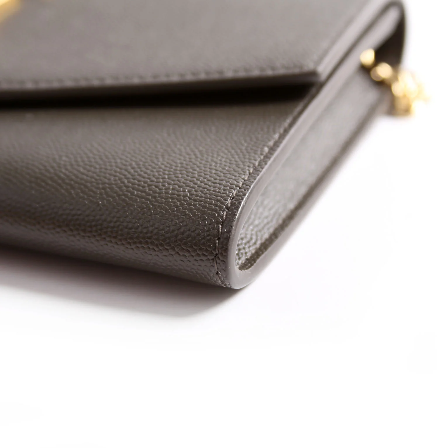 Uptown Chain Wallet Grain 607788 Gray - Image 7