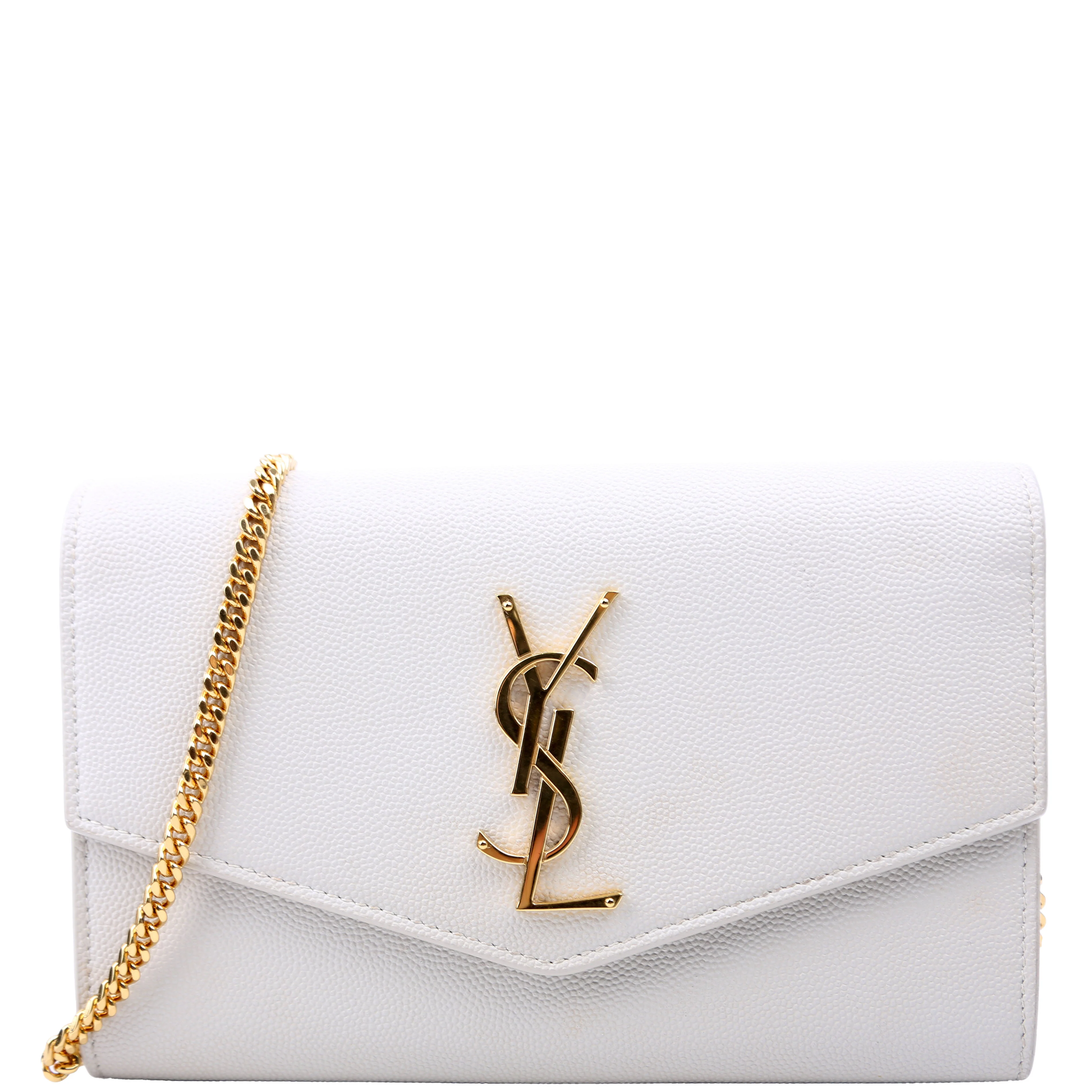 Uptown Chain Wallet Grain Cream