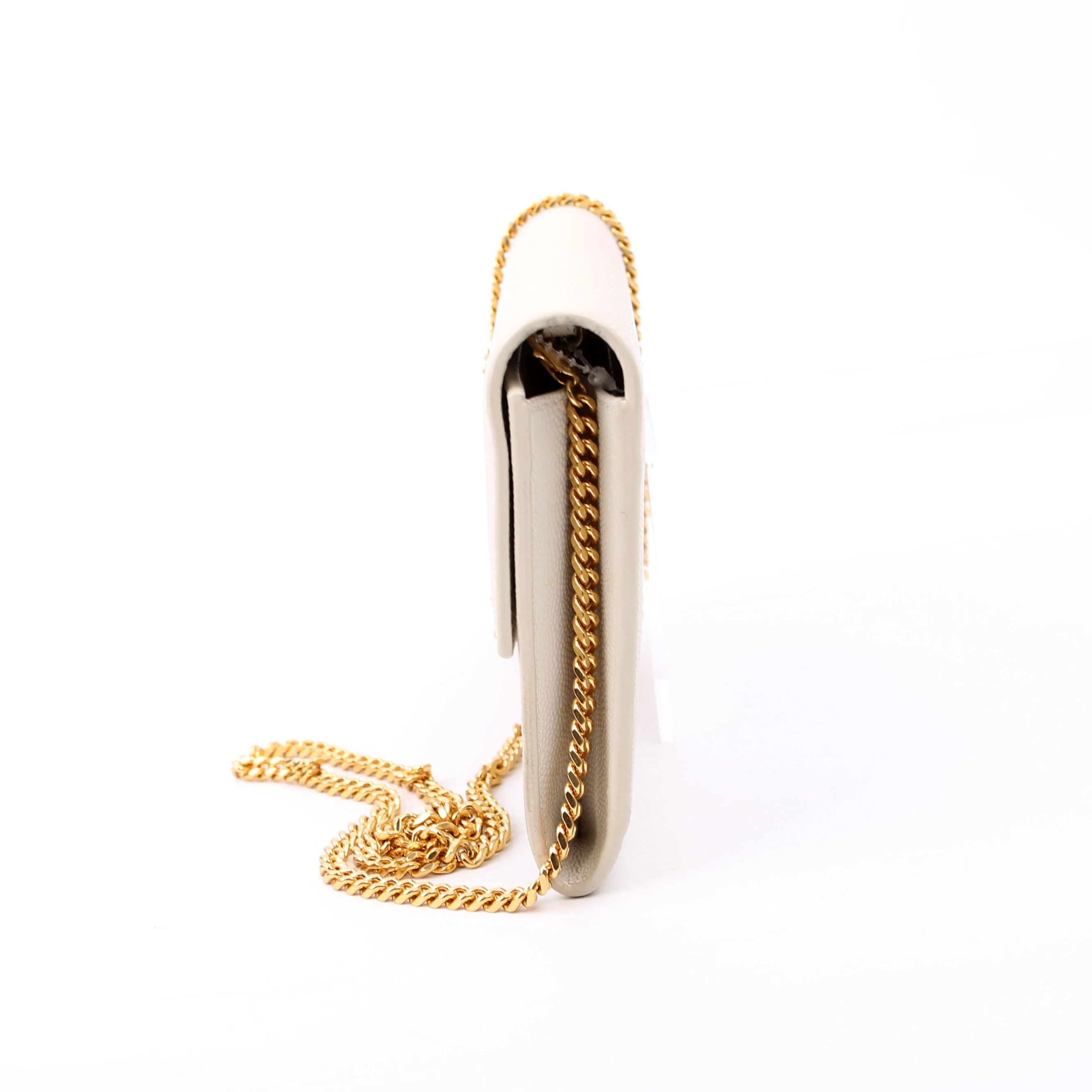 Uptown Chain Wallet Grain Cream - Image 4