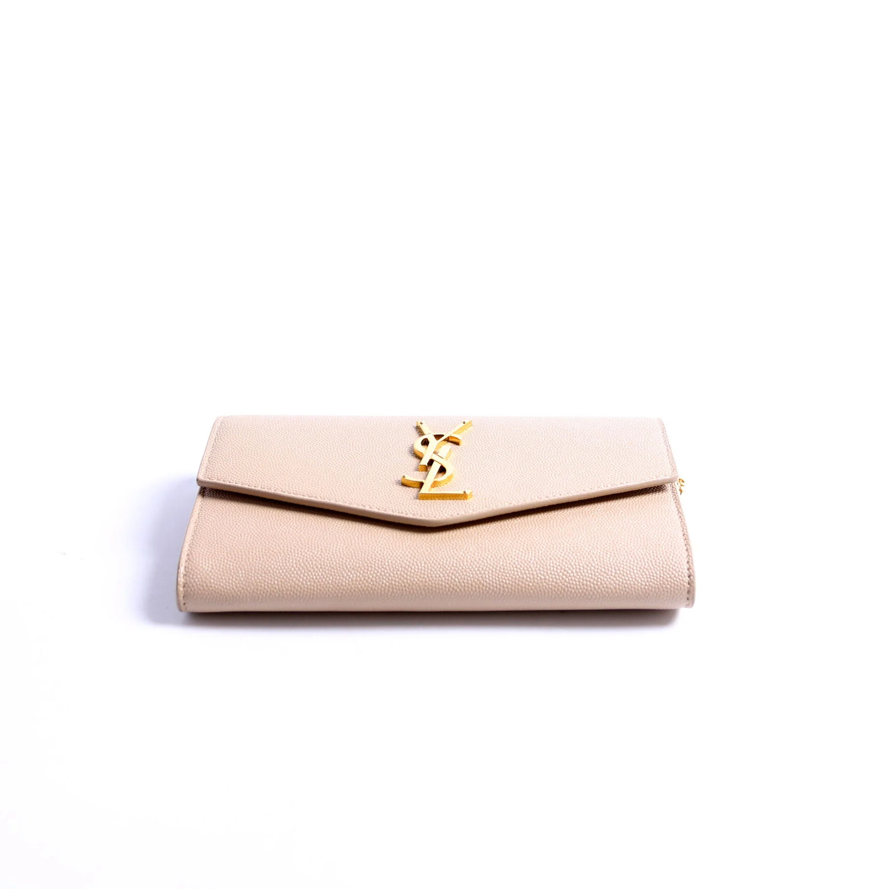 Uptown Chain Wallet Grain De Poudre 607788 Beige - Image 3