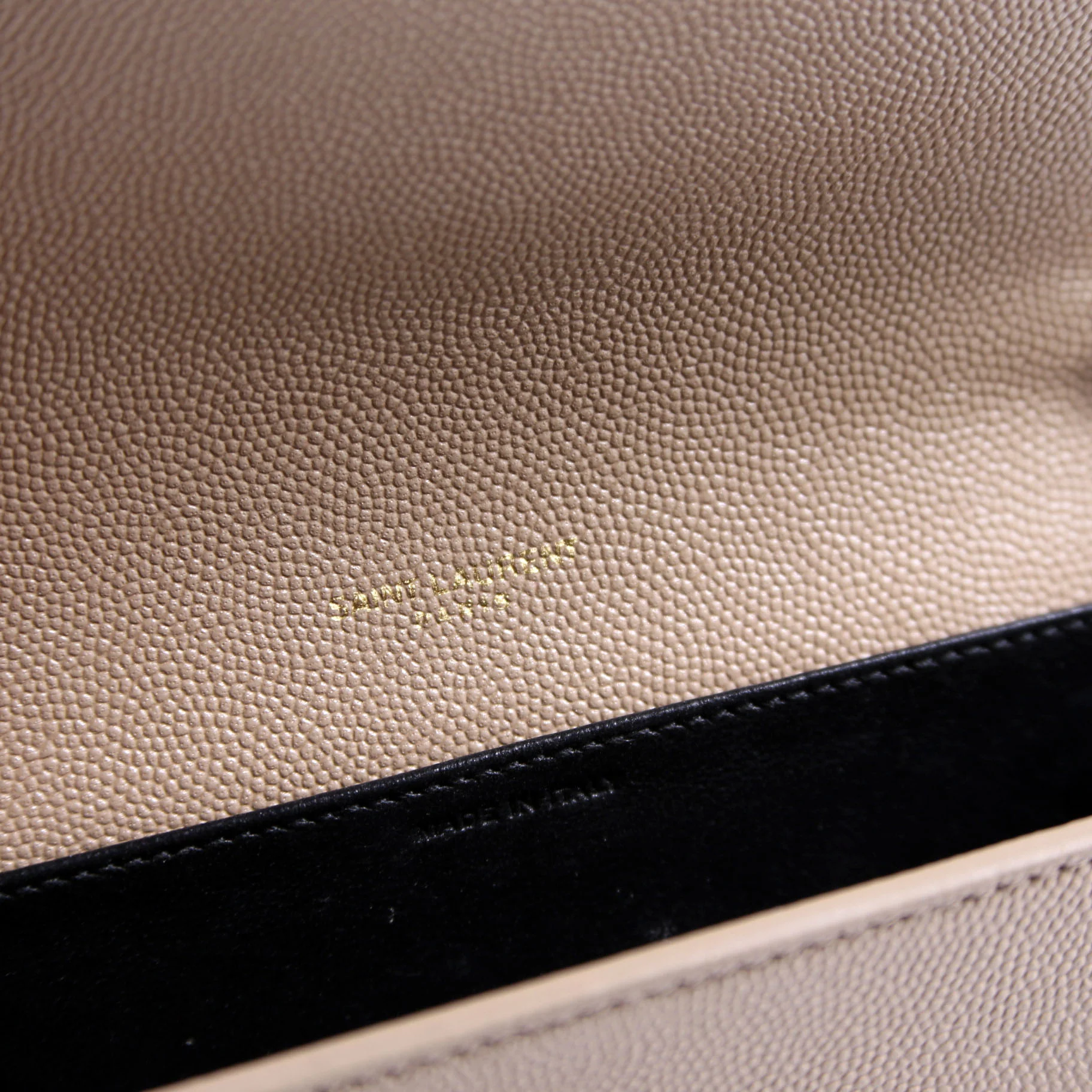 Uptown Chain Wallet Grain De Poudre 607788 Beige - Image 7