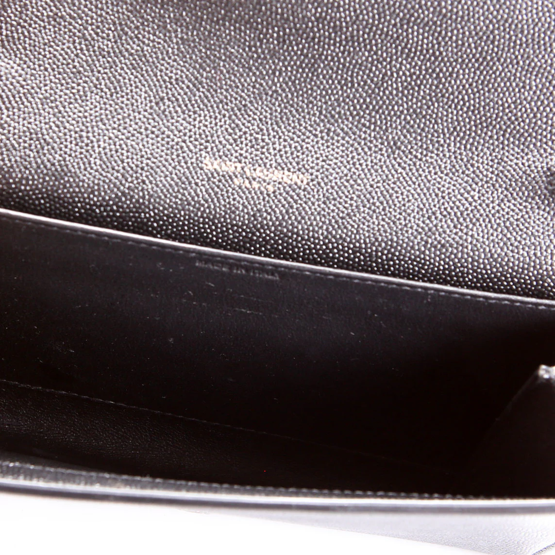 Uptown Chain Wallet Grain De Poudre 607788 Black - Image 7