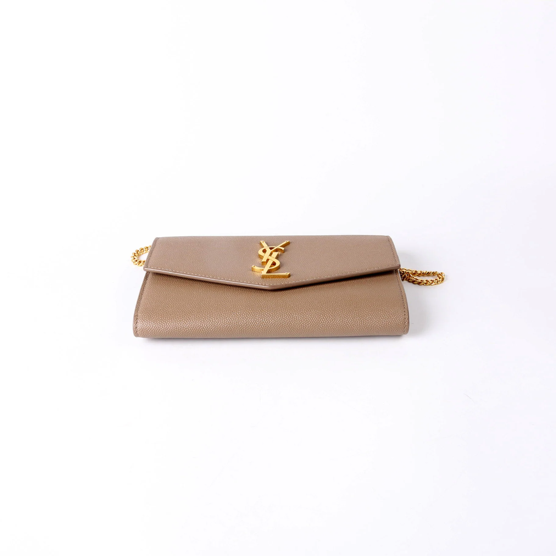 Uptown Chain Wallet Grain De Poudre 607788 Brown - Image 3
