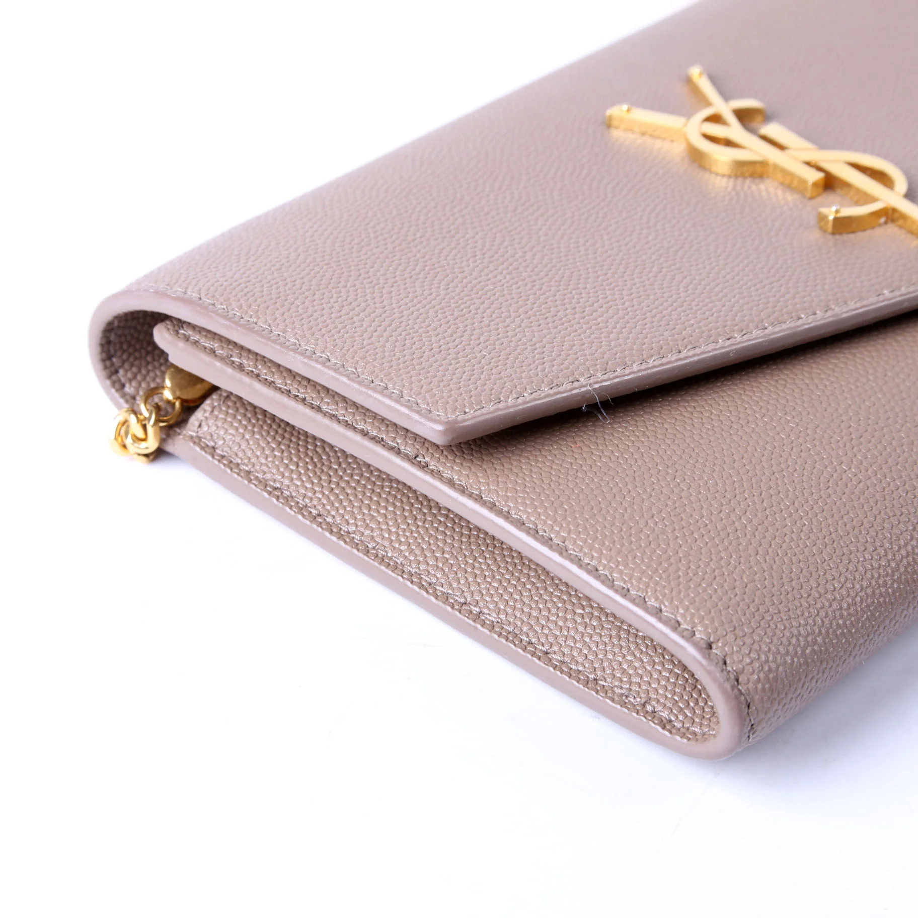 Uptown Chain Wallet Grain De Poudre 607788 Brown - Image 4