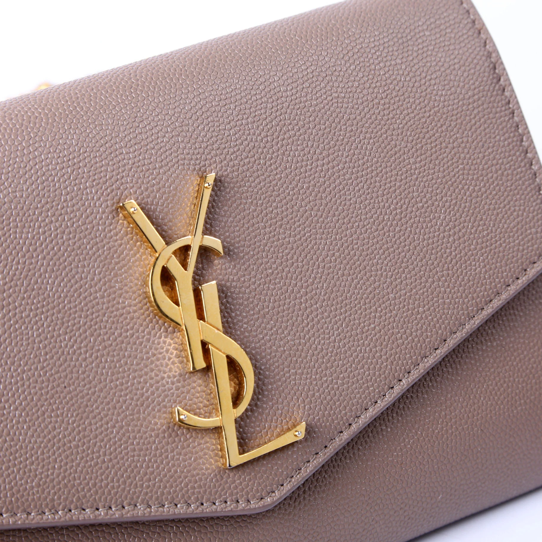 Uptown Chain Wallet Grain De Poudre 607788 Brown - Image 6