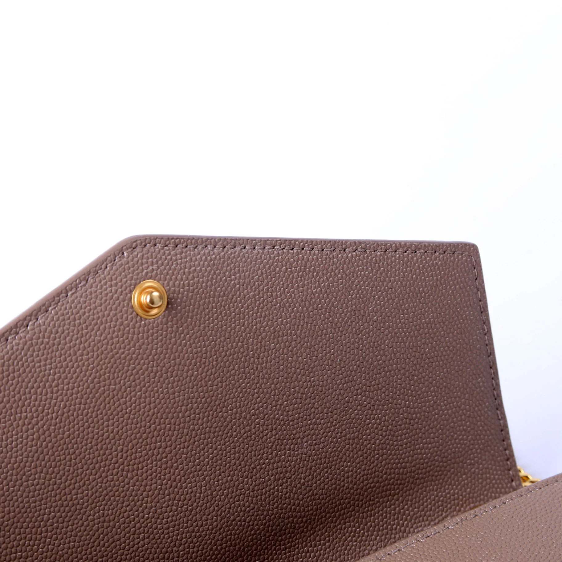 Uptown Chain Wallet Grain De Poudre 607788 Brown - Image 7