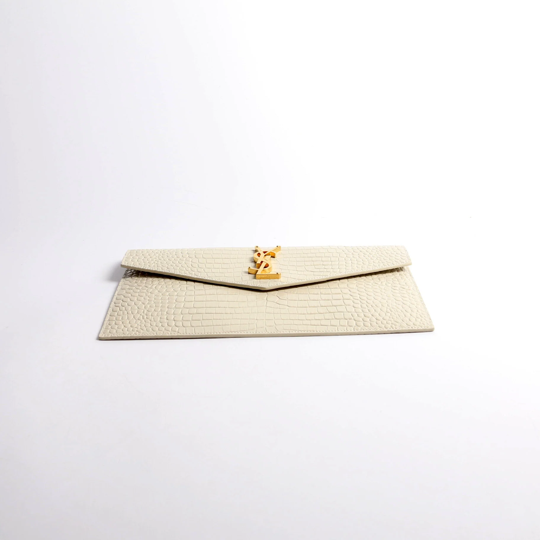 Uptown Pouch Croc Embossed 565739 Cream - Image 3