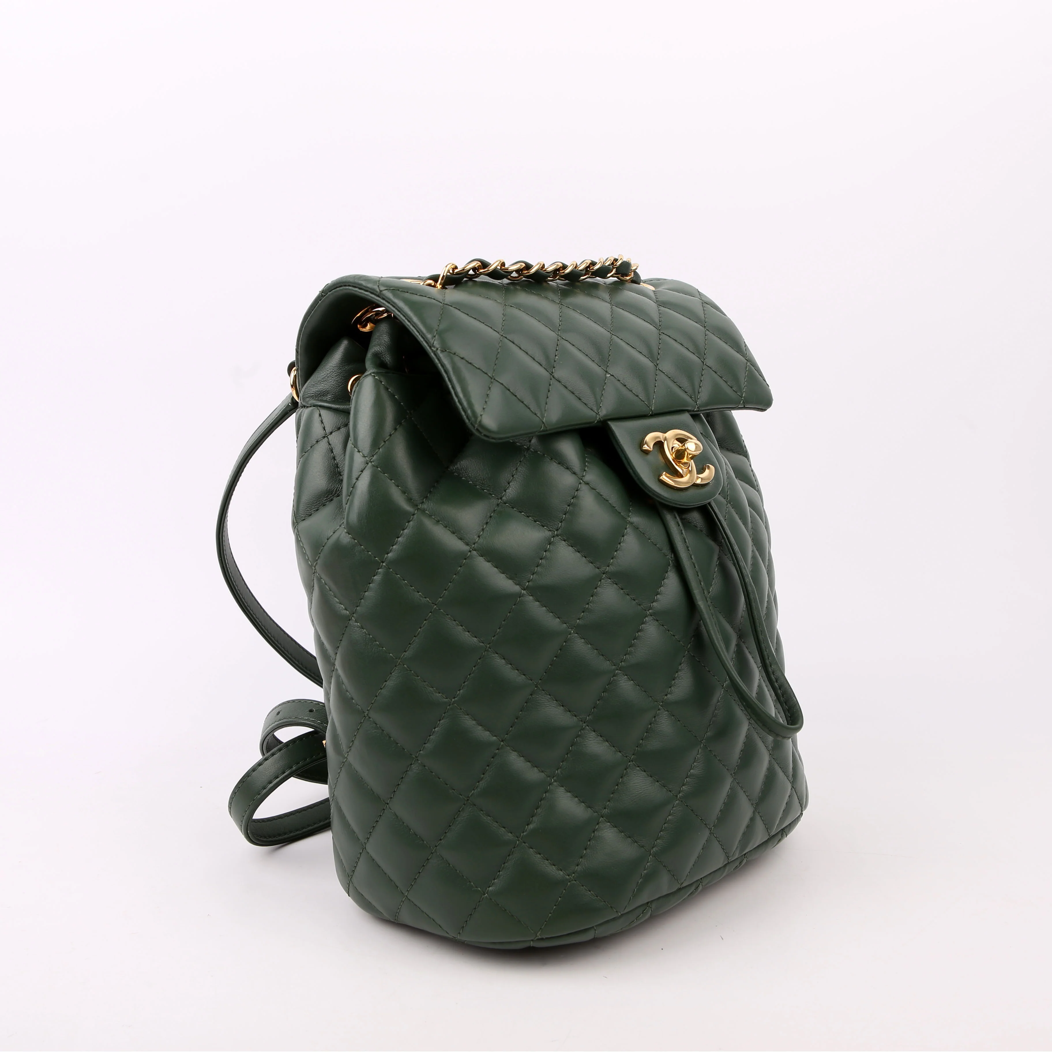 Urban Spirit Backpack Small Calfskin Green - Image 2