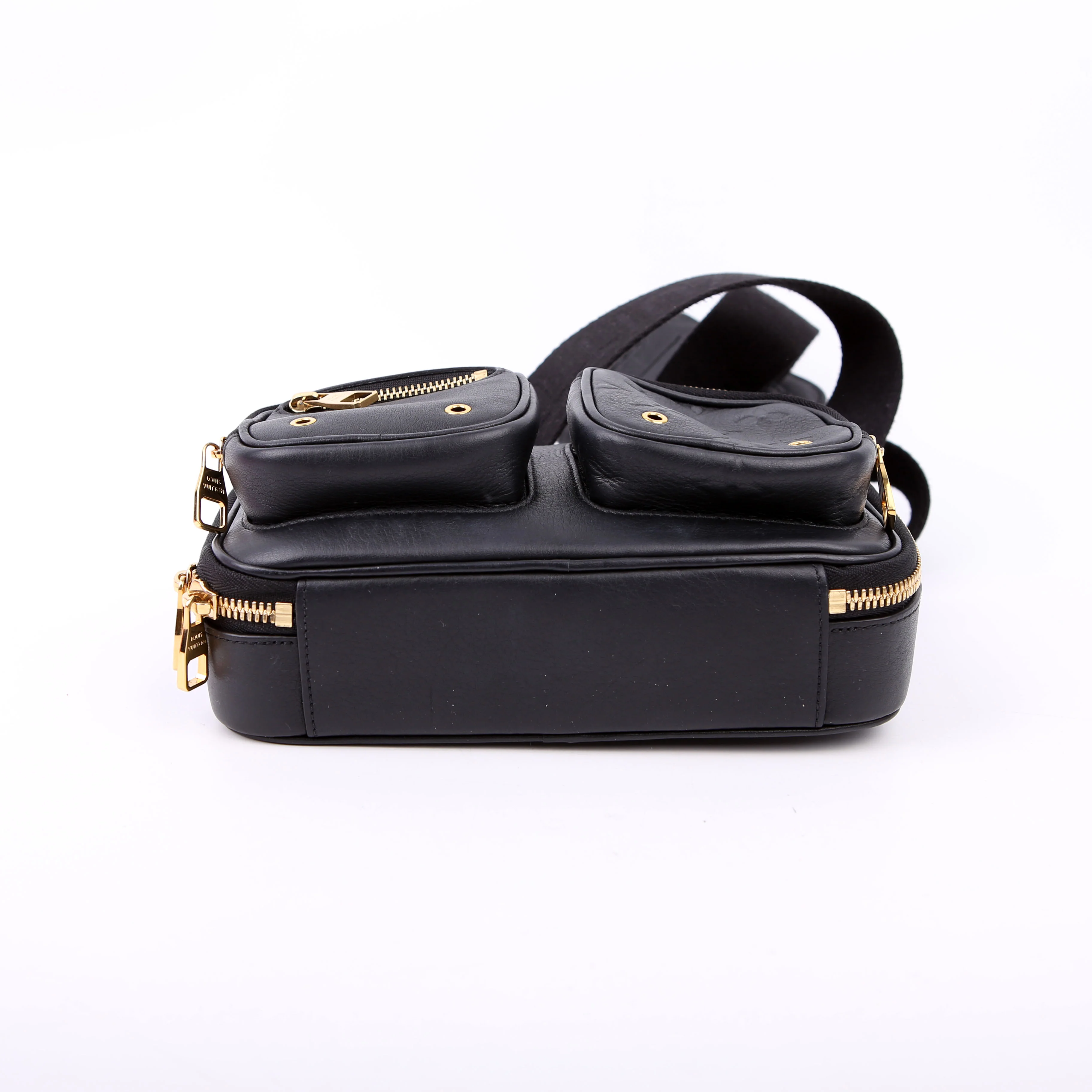 Utility Crossbody Embossed Calfskin Black - Image 4