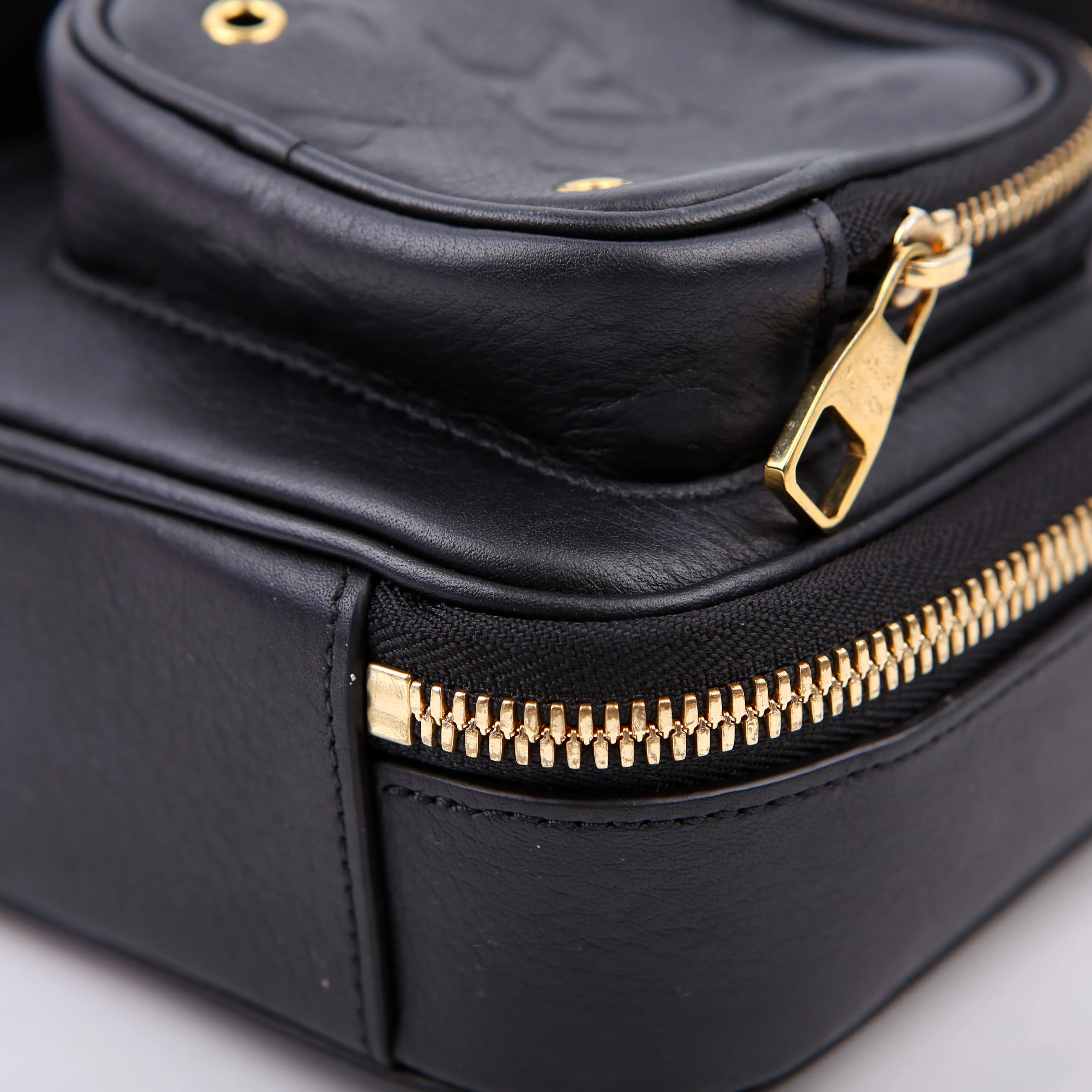 Utility Crossbody Embossed Calfskin Black - Image 6