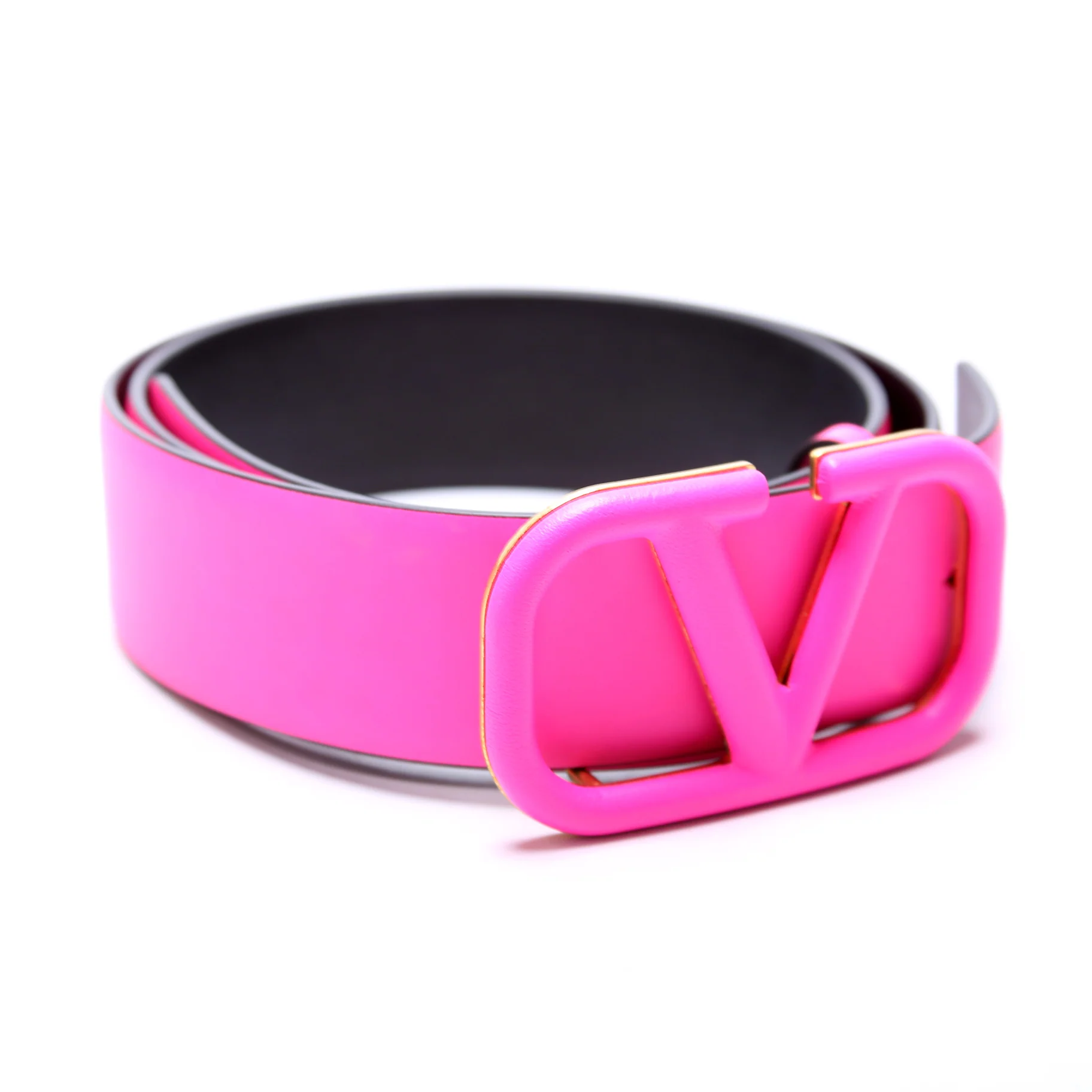 V Logo Signature Monochrome Belt 40MM Size 85/34 - Image 2