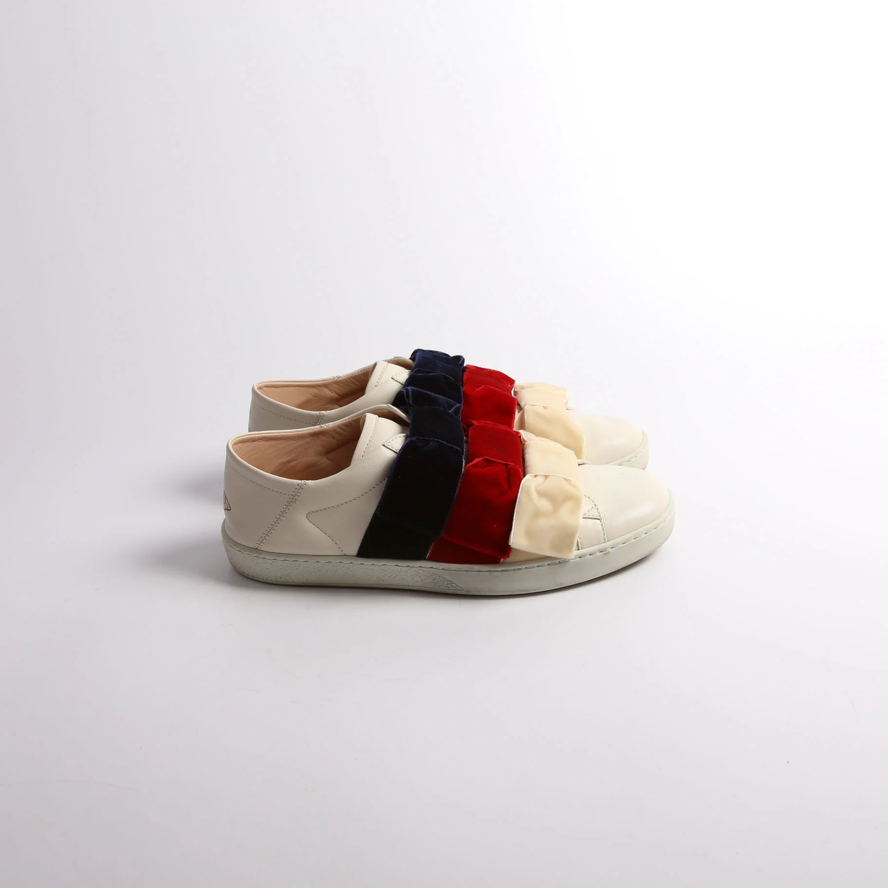 Velvet Bow Ace Web Sneakers Size 38 - Image 5