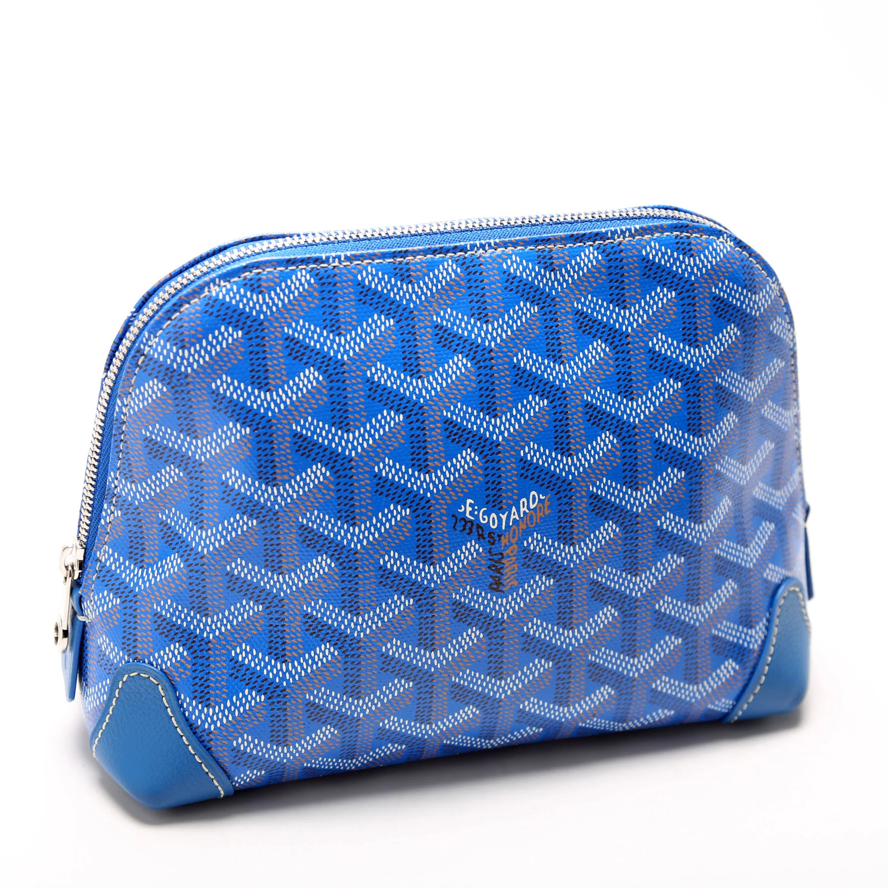 Vendome Cosmetic Pouch Goyardine Blue - Image 2