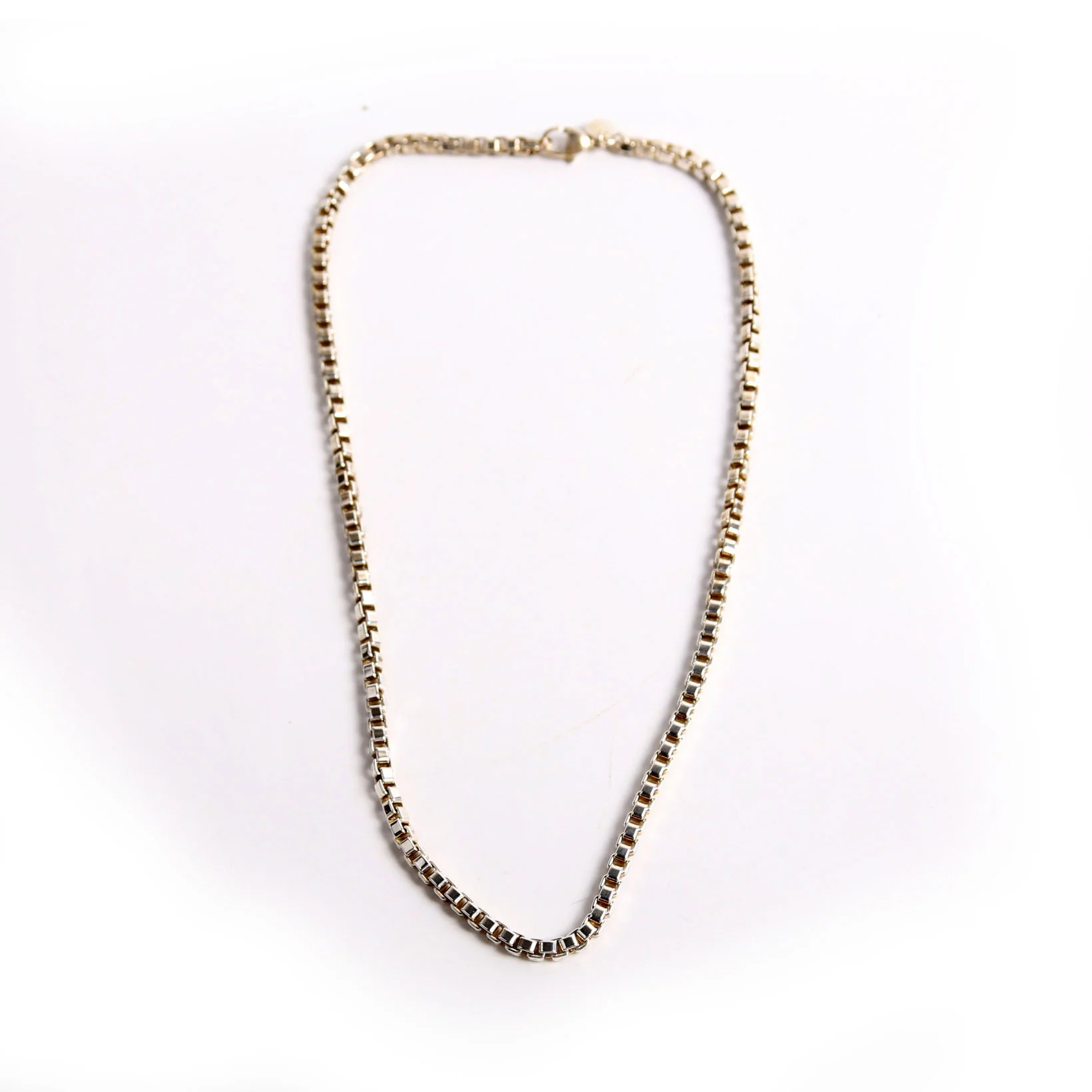Venetian Box Chain Necklace 925 - Image 2