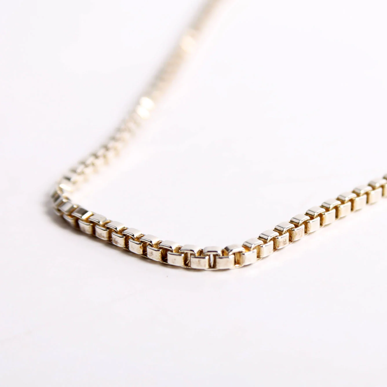 Venetian Box Chain Necklace 925 - Image 4