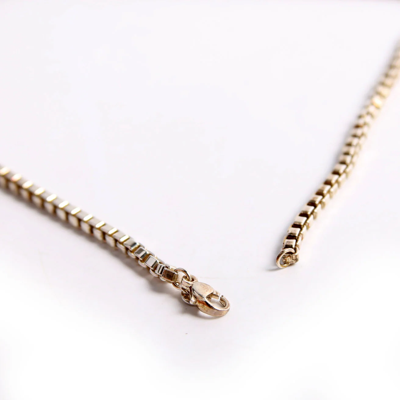 Venetian Box Chain Necklace 925 - Image 5