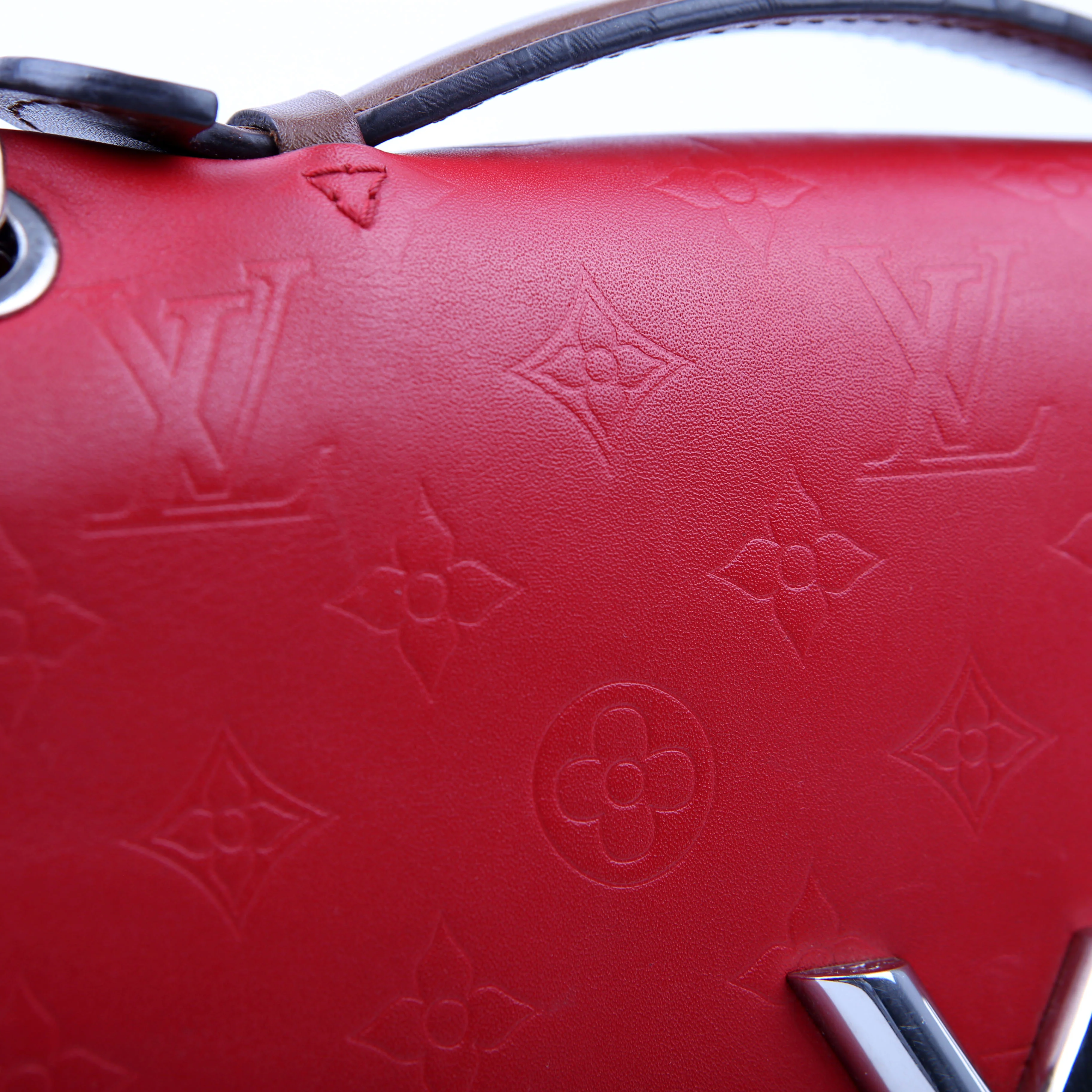 Very Chain Bag Leather Red - Image 10