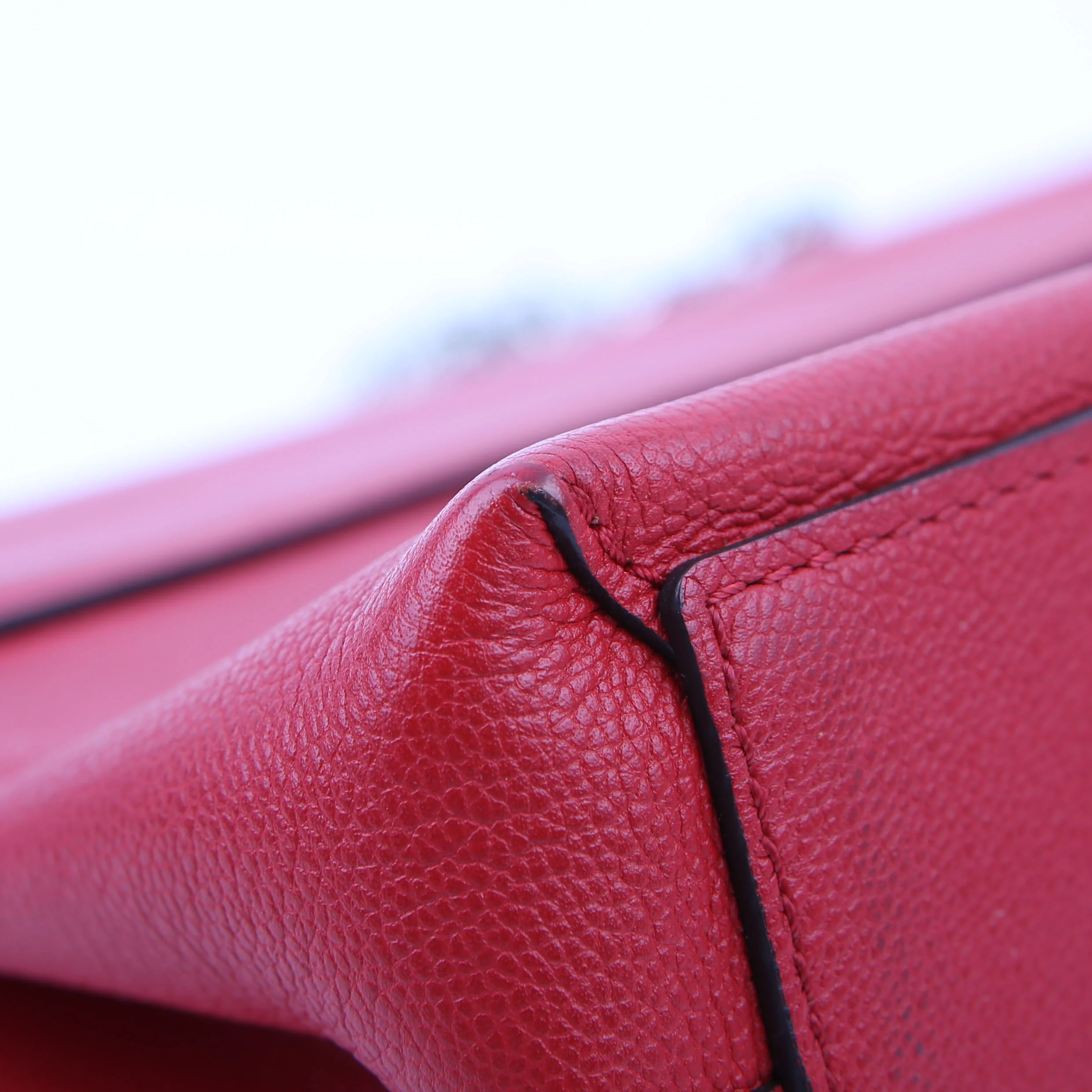 Very Chain Bag Leather Red - Image 7