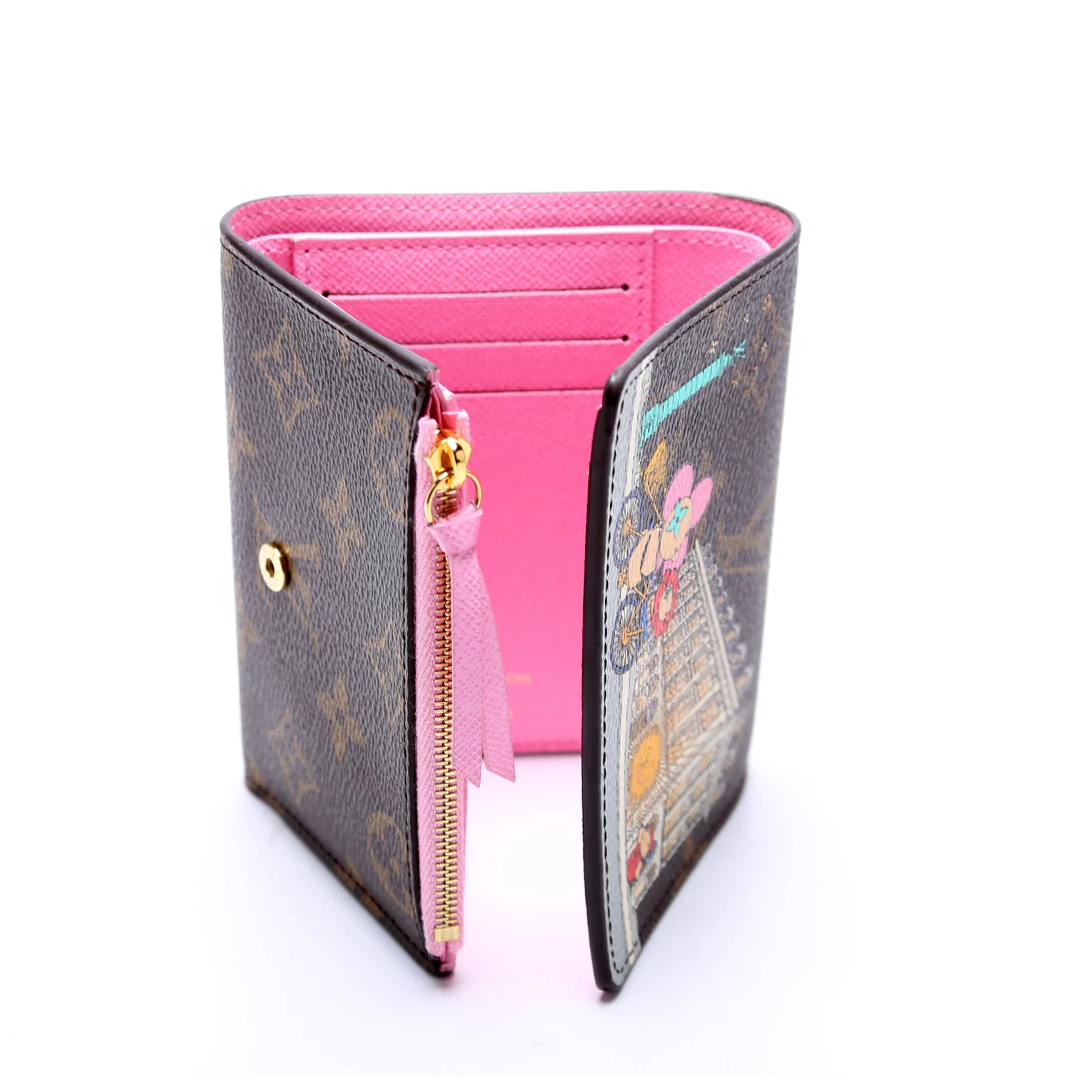 Victorine Wallet 2022 Christmas Animation Monogram Multicolor - Image 6