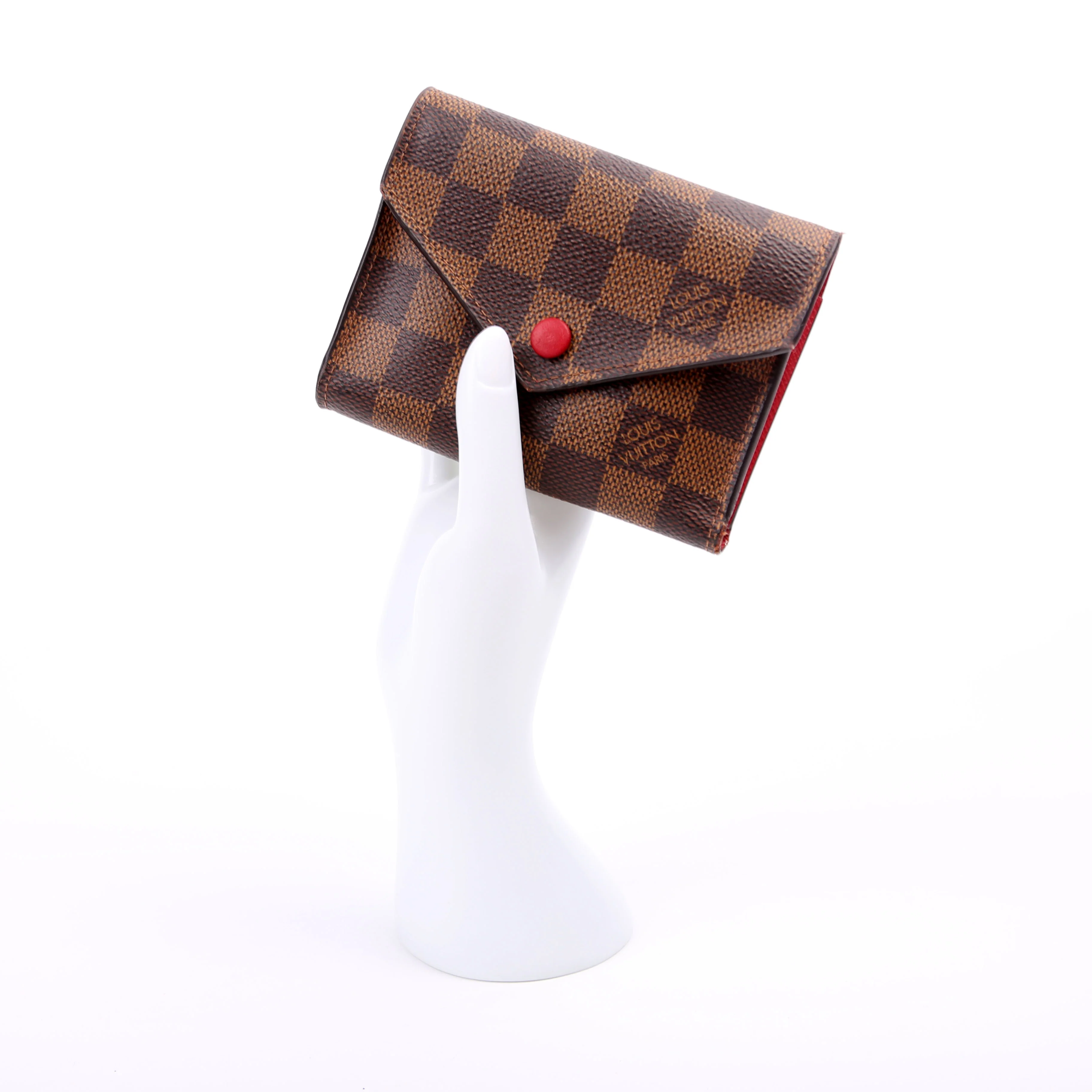 Victorine Wallet Damier Ebene Red - Image 16