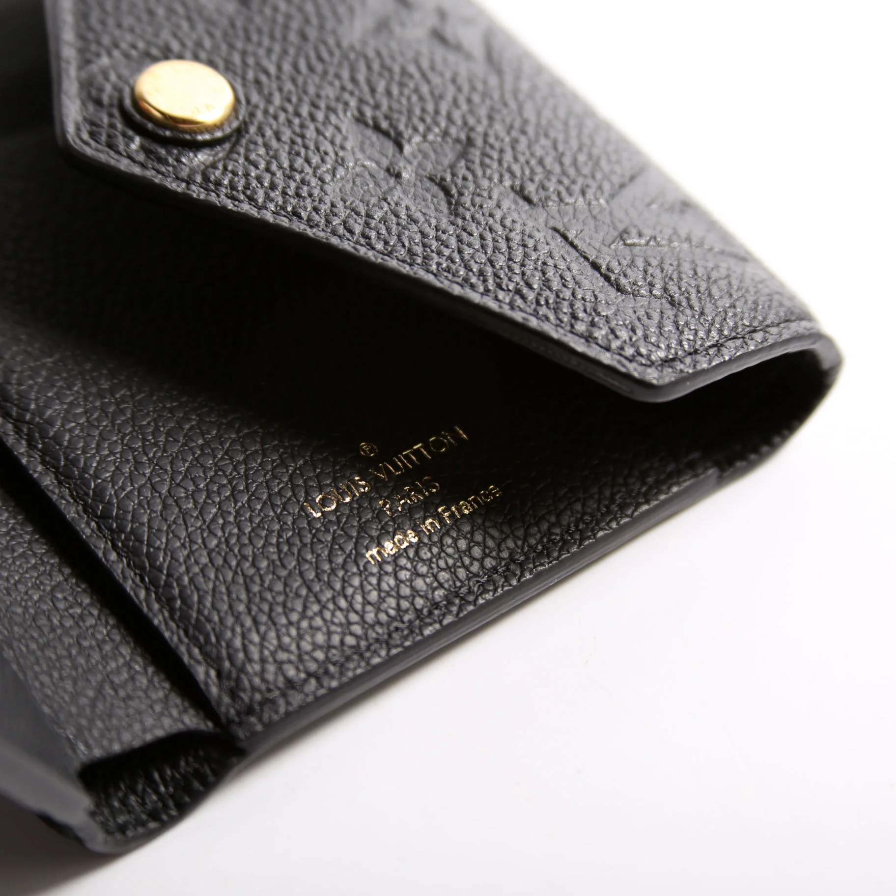 Victorine Wallet Empreinte Black/Gold - Image 9