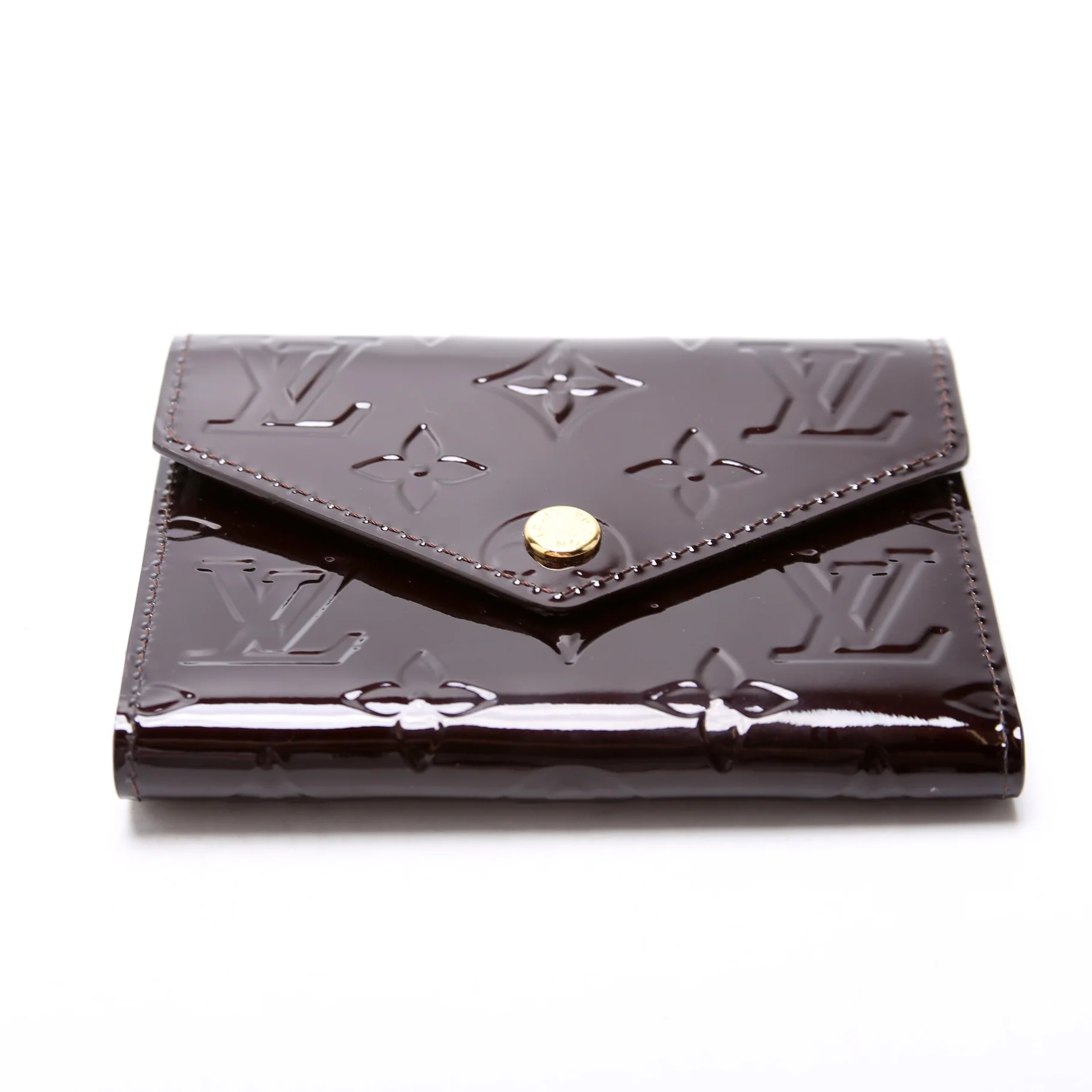 Victorine Wallet Vernis Burgundy - Image 4