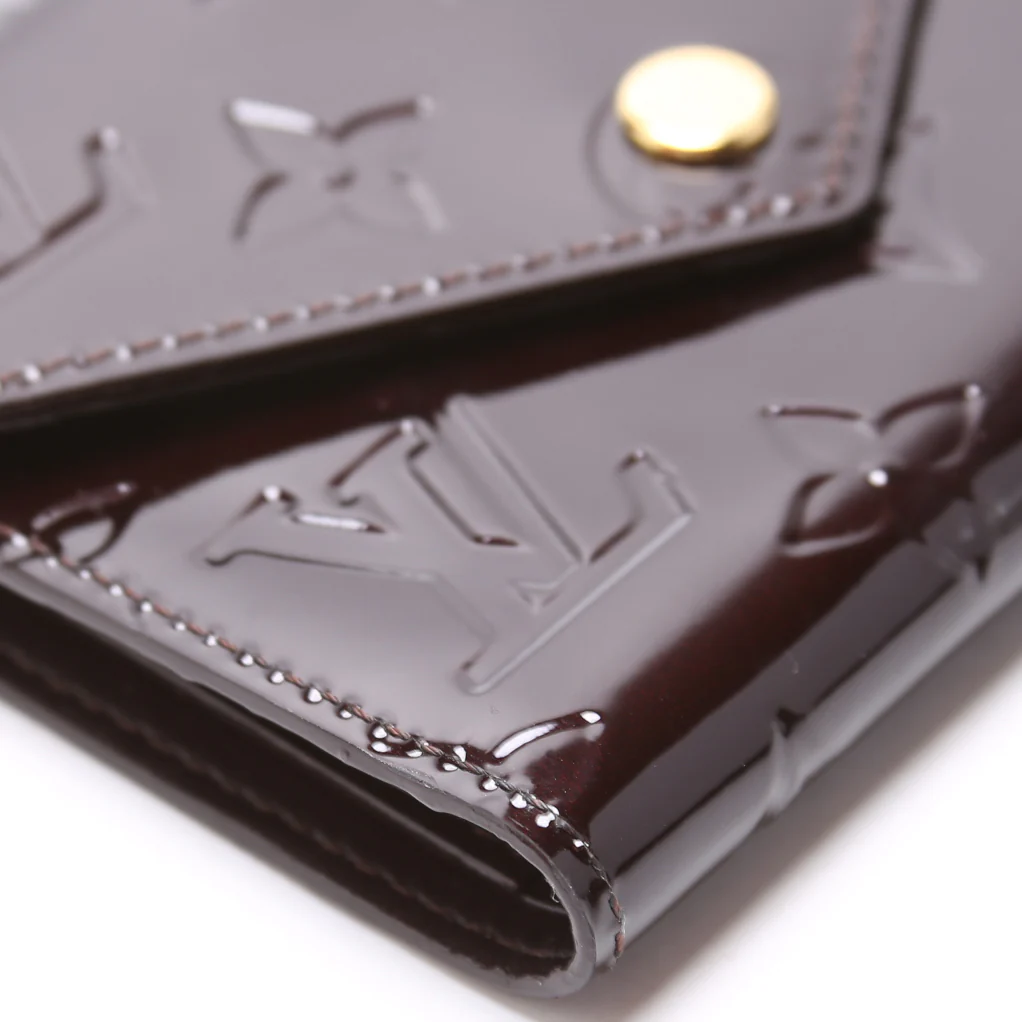 Victorine Wallet Vernis Burgundy - Image 5