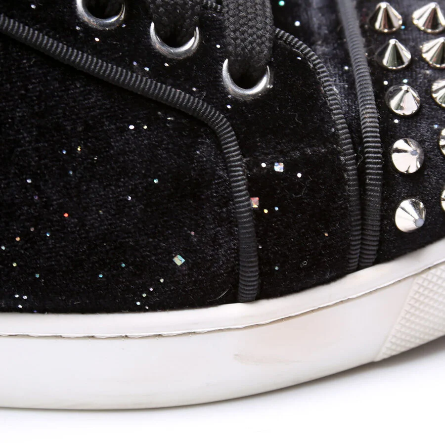 Viera Velvet Spikes Sneakers Size 37.5 Black - Image 6