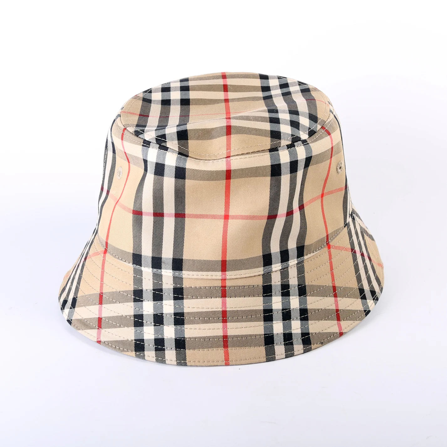 Vintage Check Bucket Hat Size Medium - Image 3