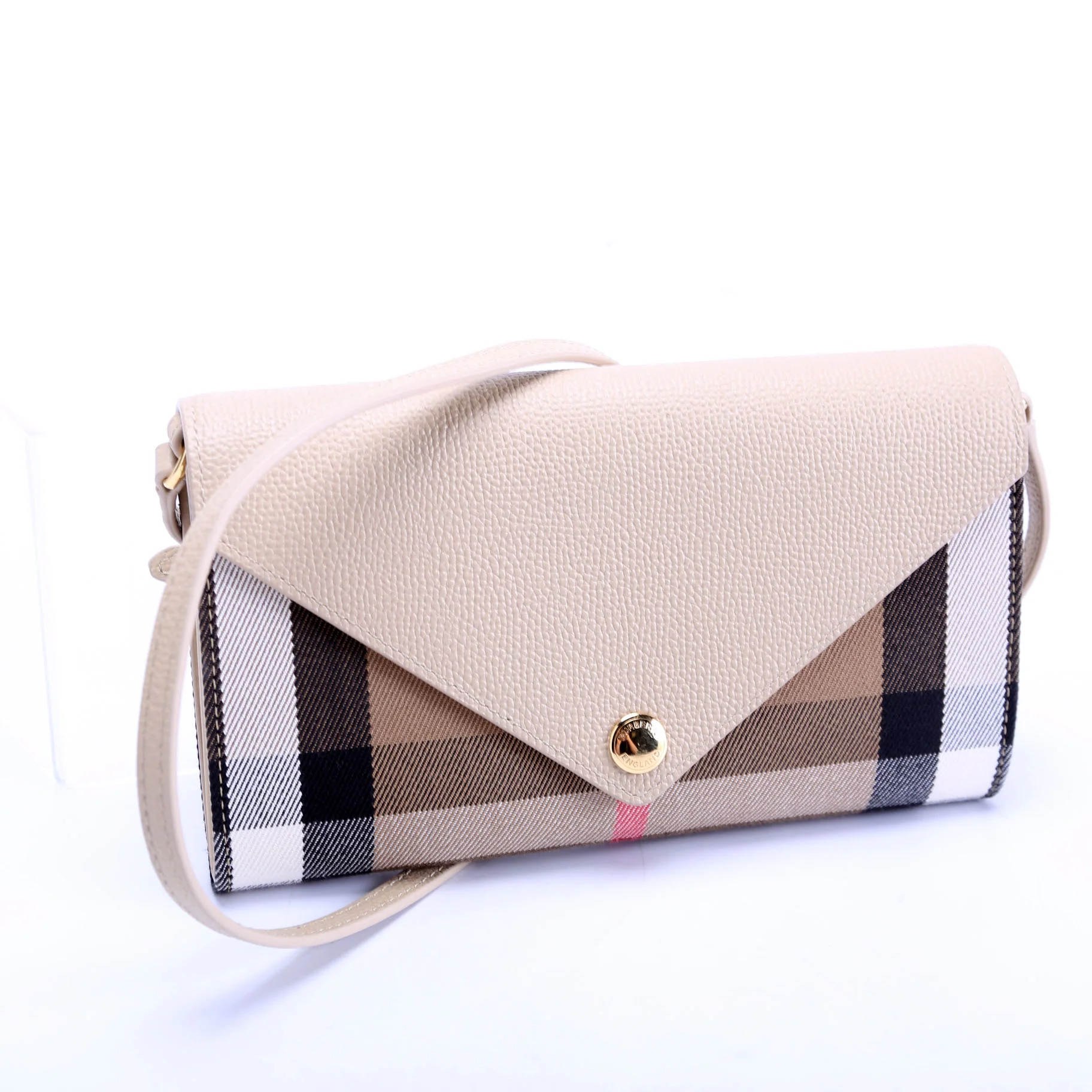 Vintage Check Hannah Strap Wallet Beige - Image 2