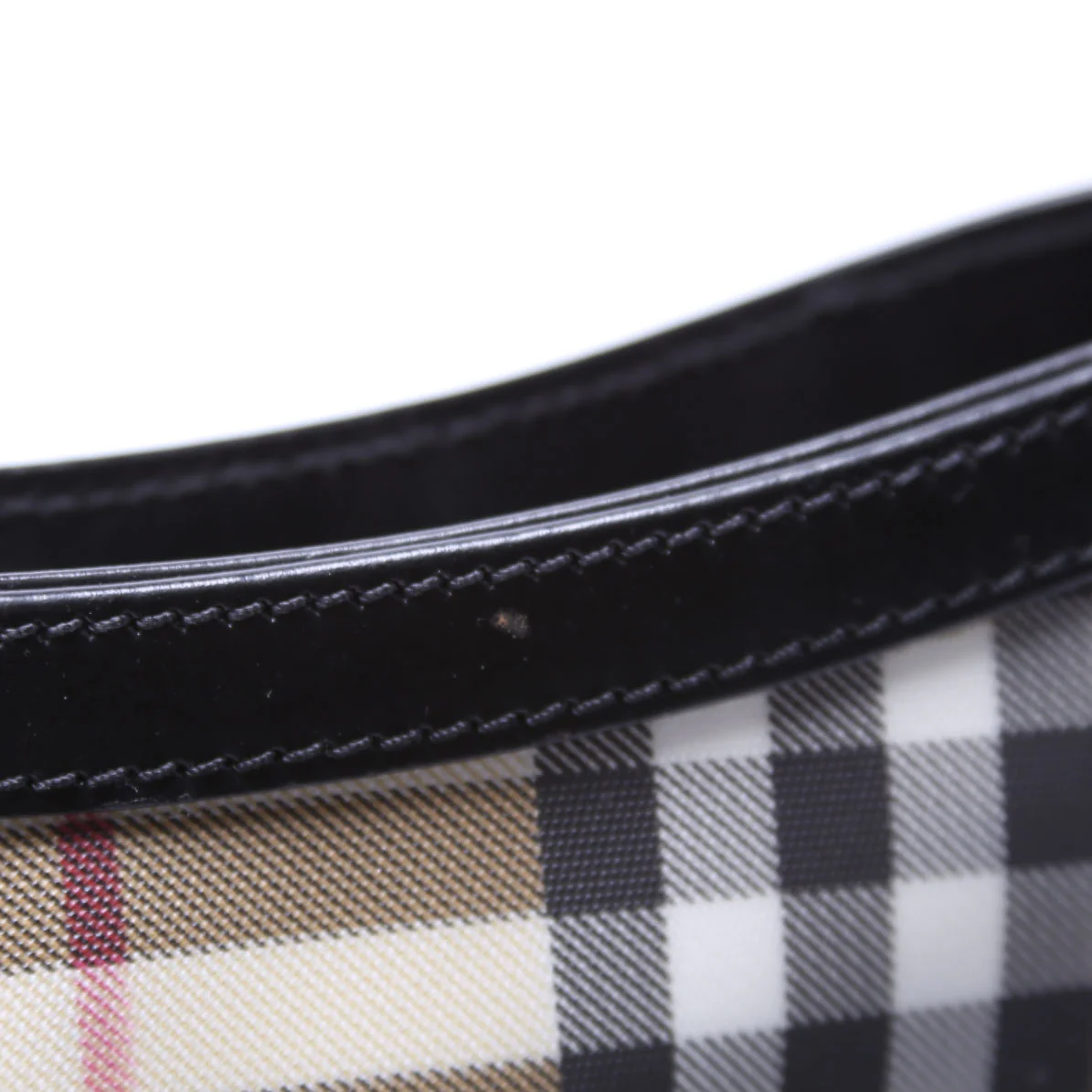 Vintage Check Shoulder Bag Beige/Black - Image 11