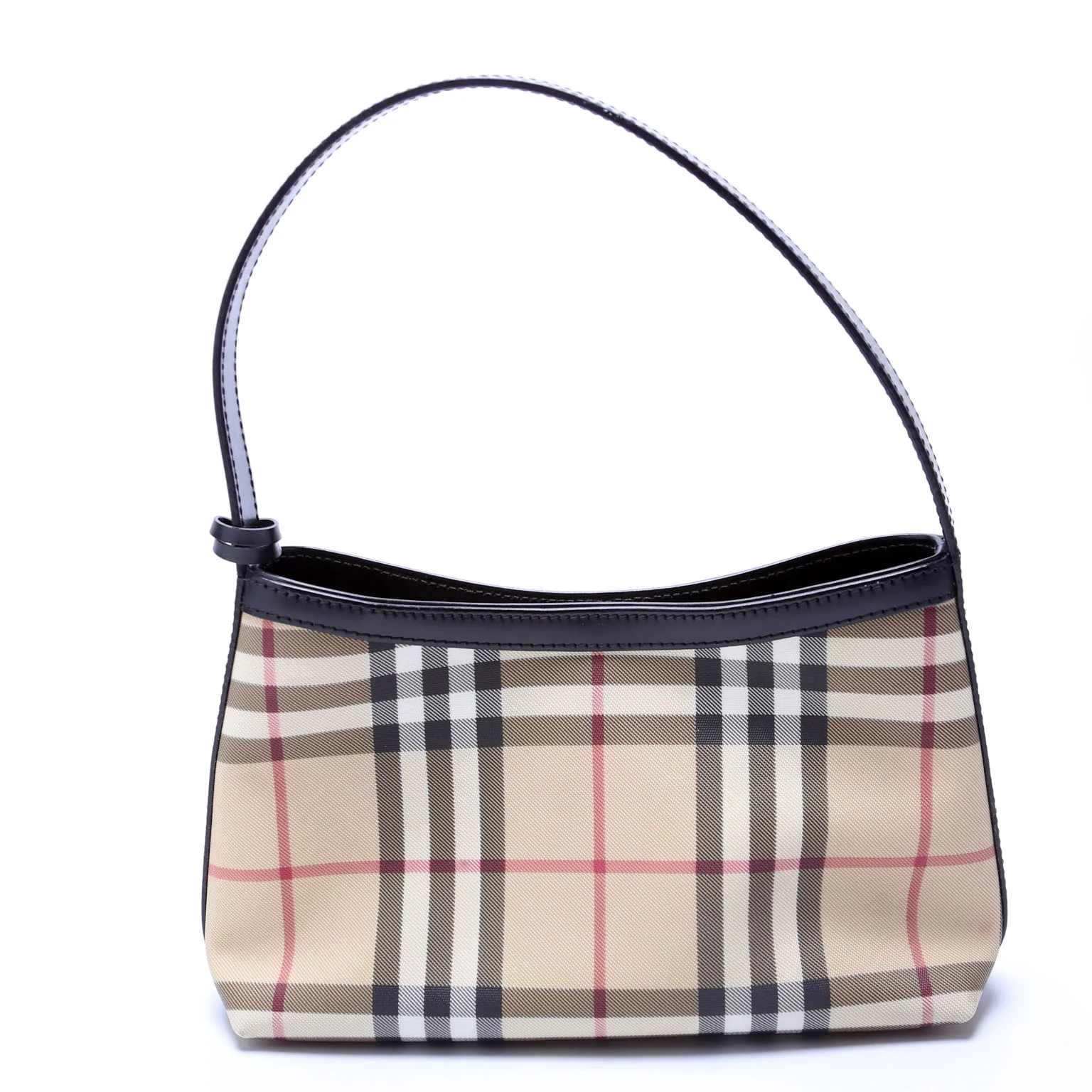 Vintage Check Shoulder Bag Beige/Black - Image 3