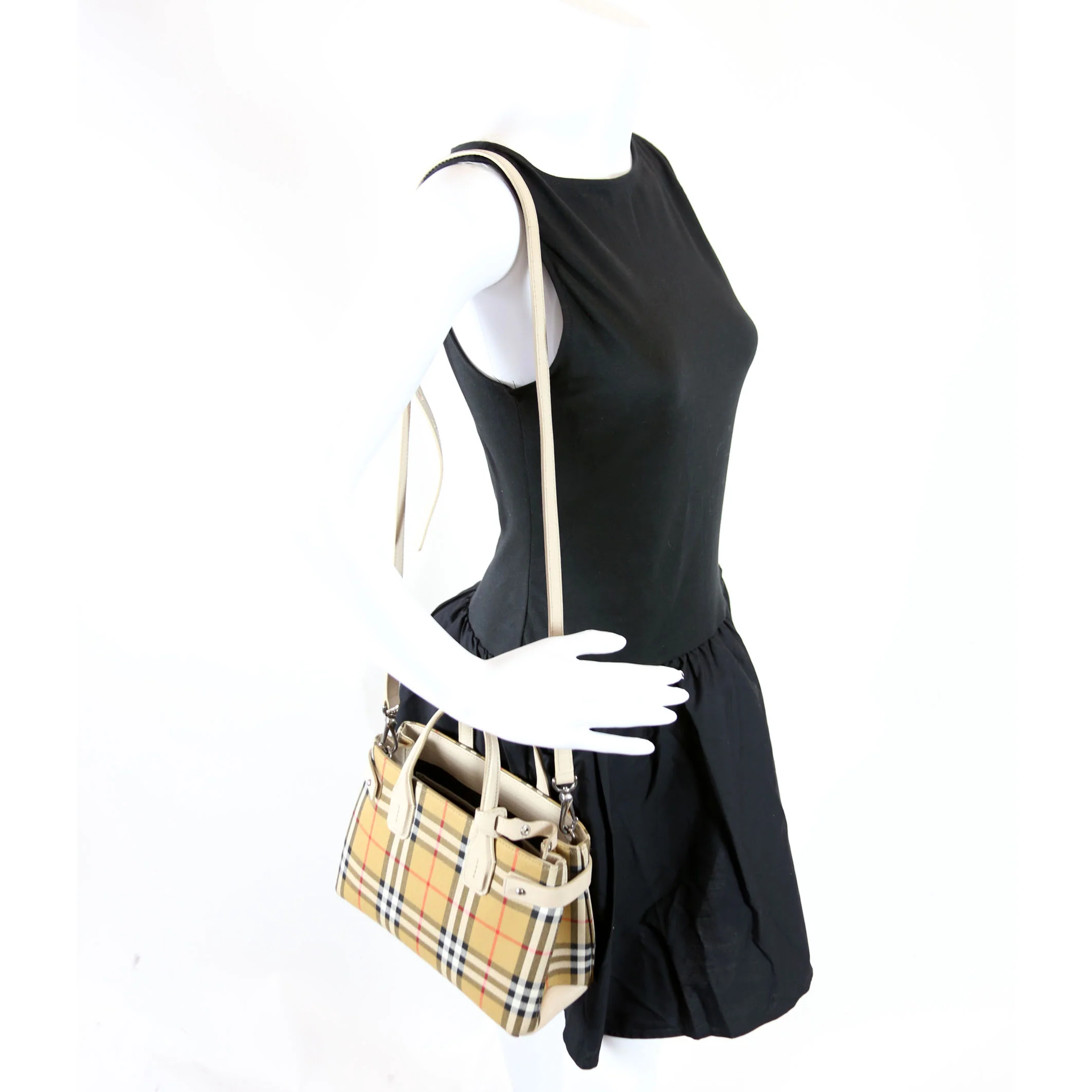 Vintage Check Small Banner Tote 4076949 - Image 9