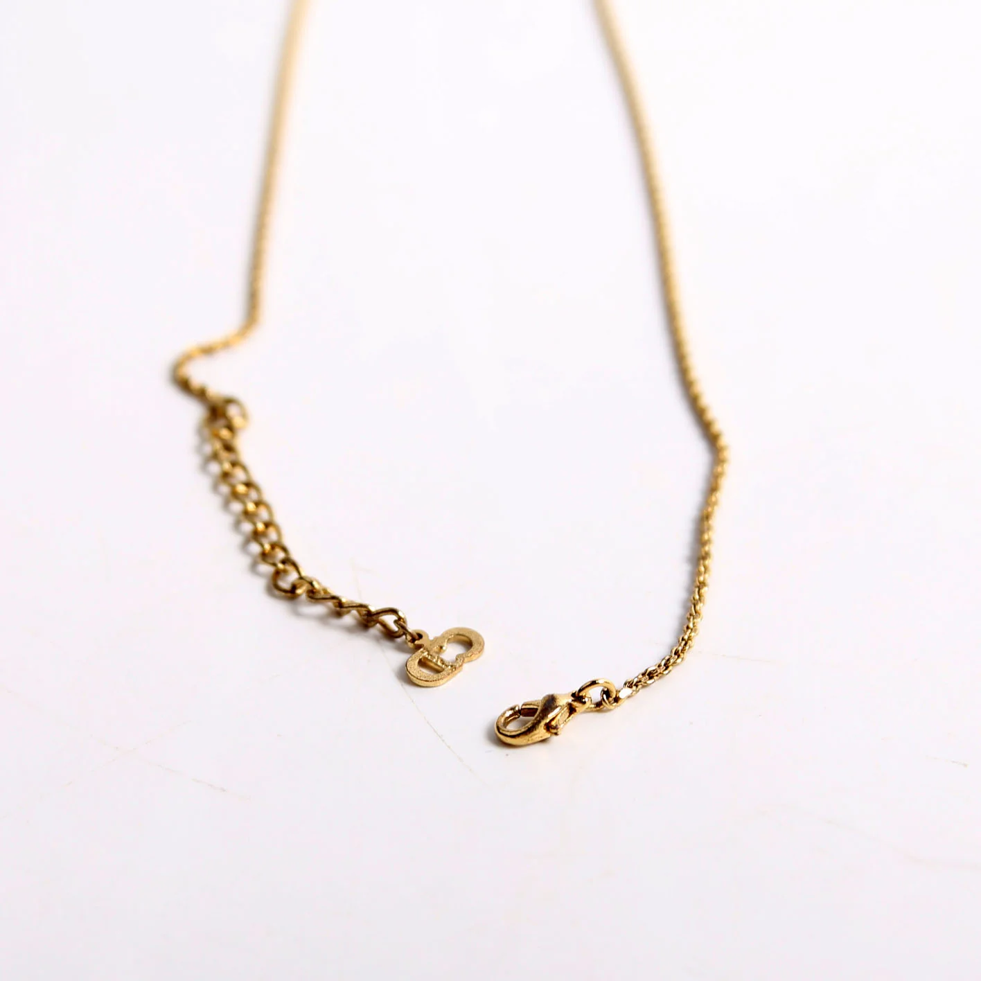 Vintage Circle CD Pendant Necklace Gold - Image 6