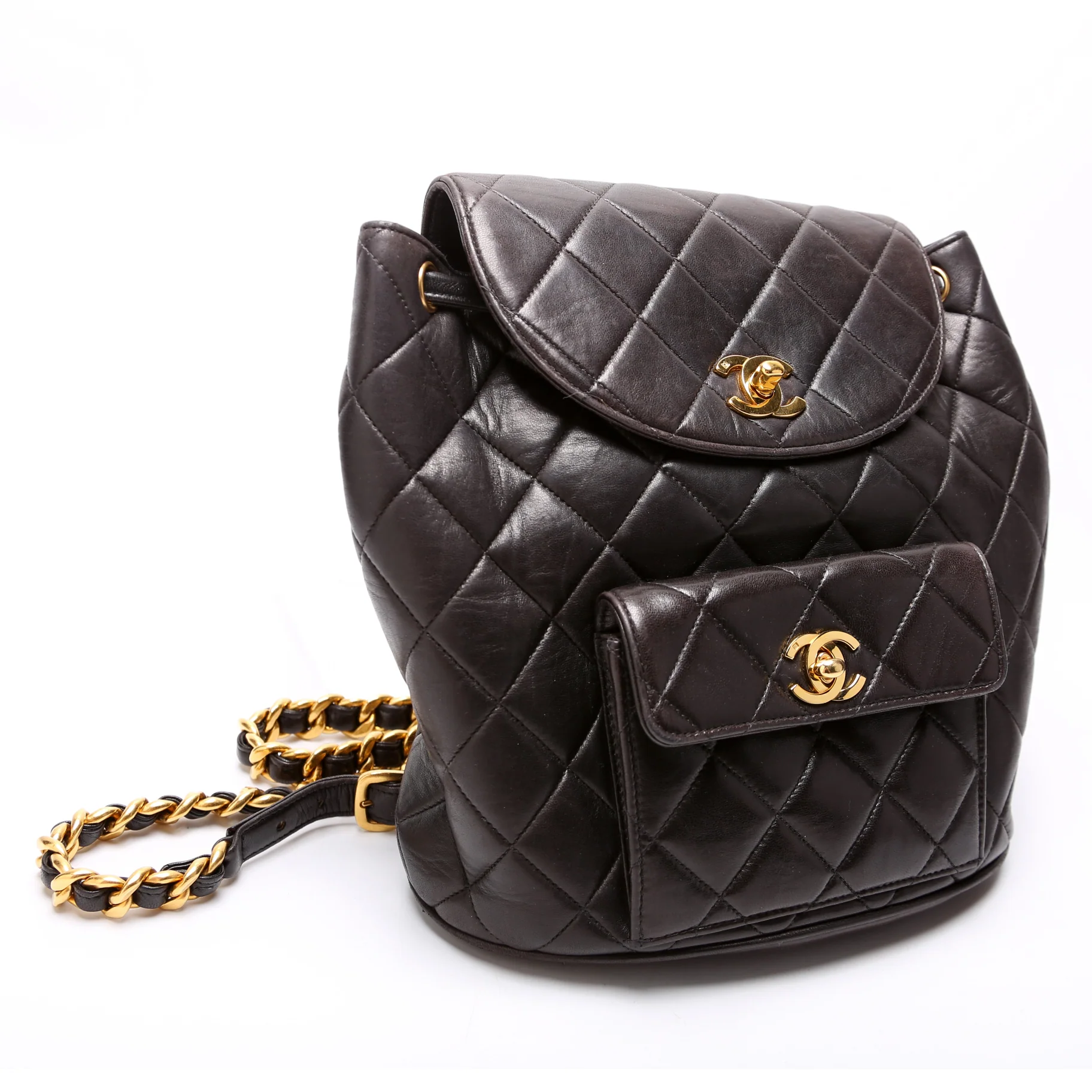 Vintage Quilted Lambskin Mini Duma Backpack - Image 2
