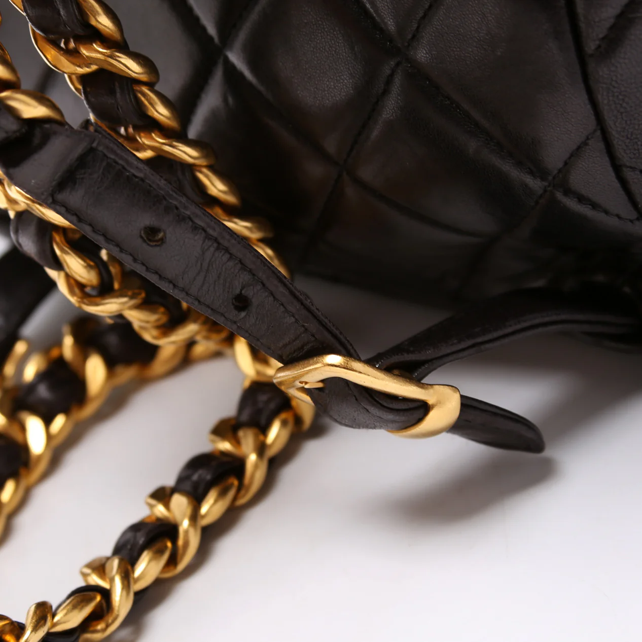 Vintage Quilted Lambskin Mini Duma Backpack - Image 6