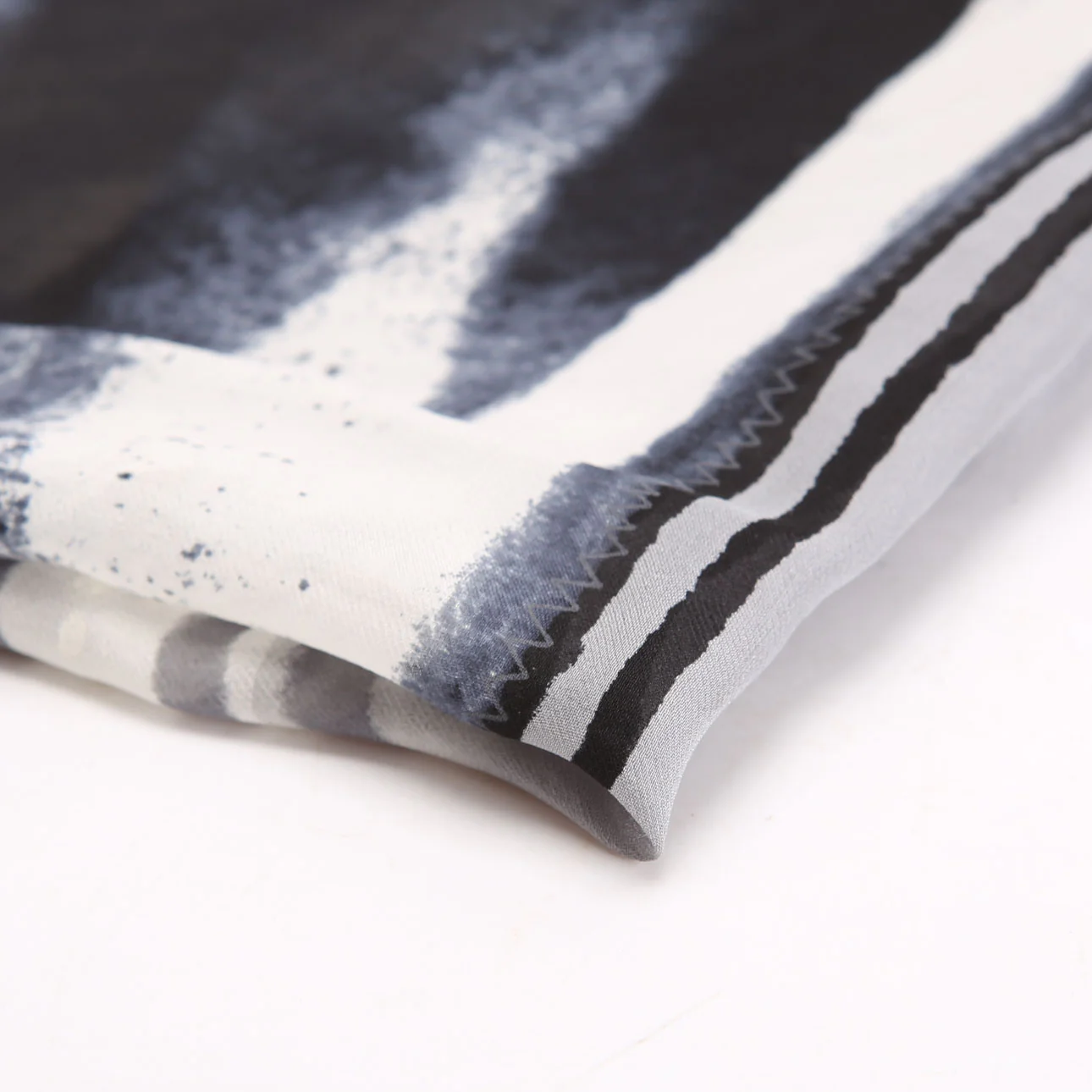 Vintage Square Silk 65CM Scarf Grey - Image 5