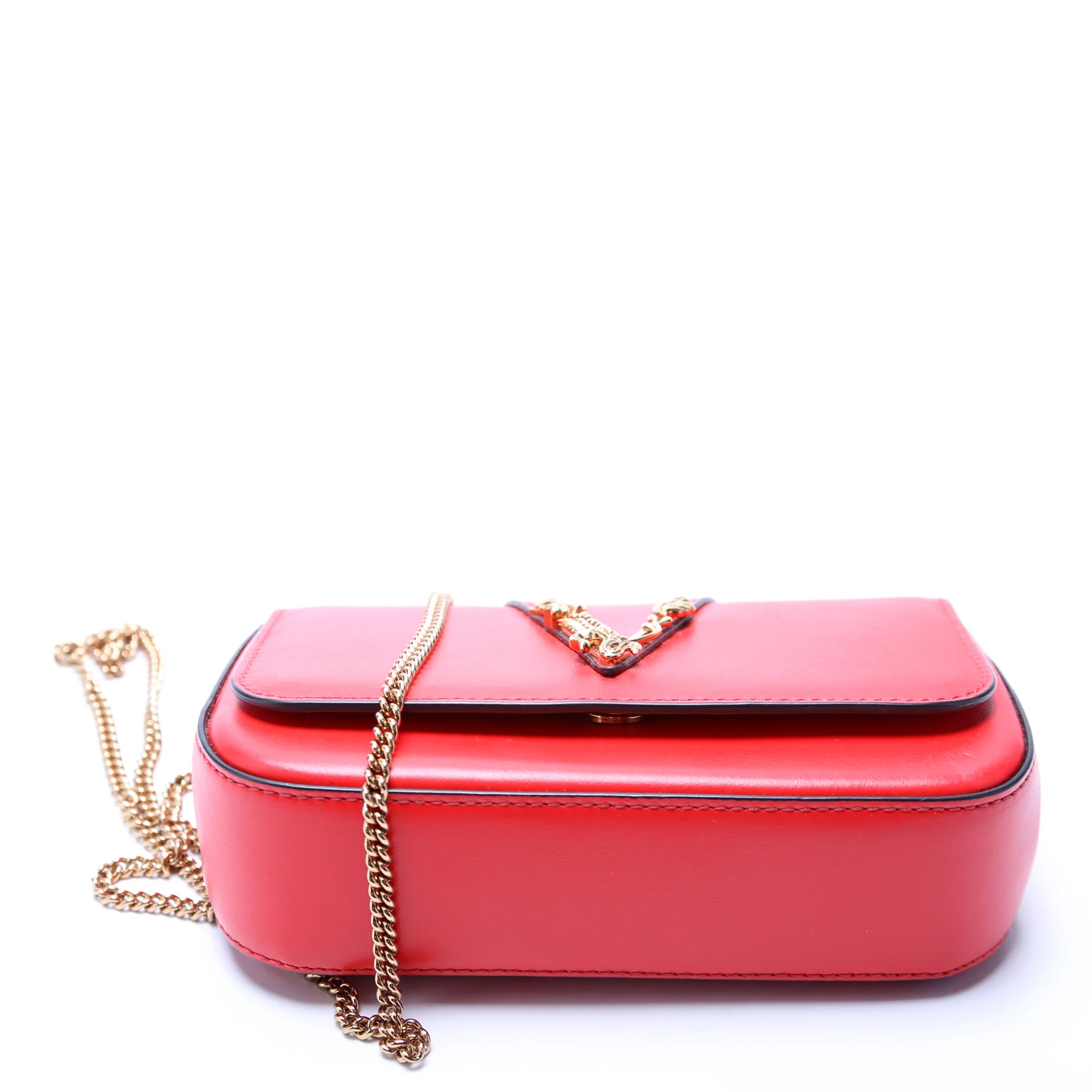 Virtus V Mini Chain Bag Red - Image 4
