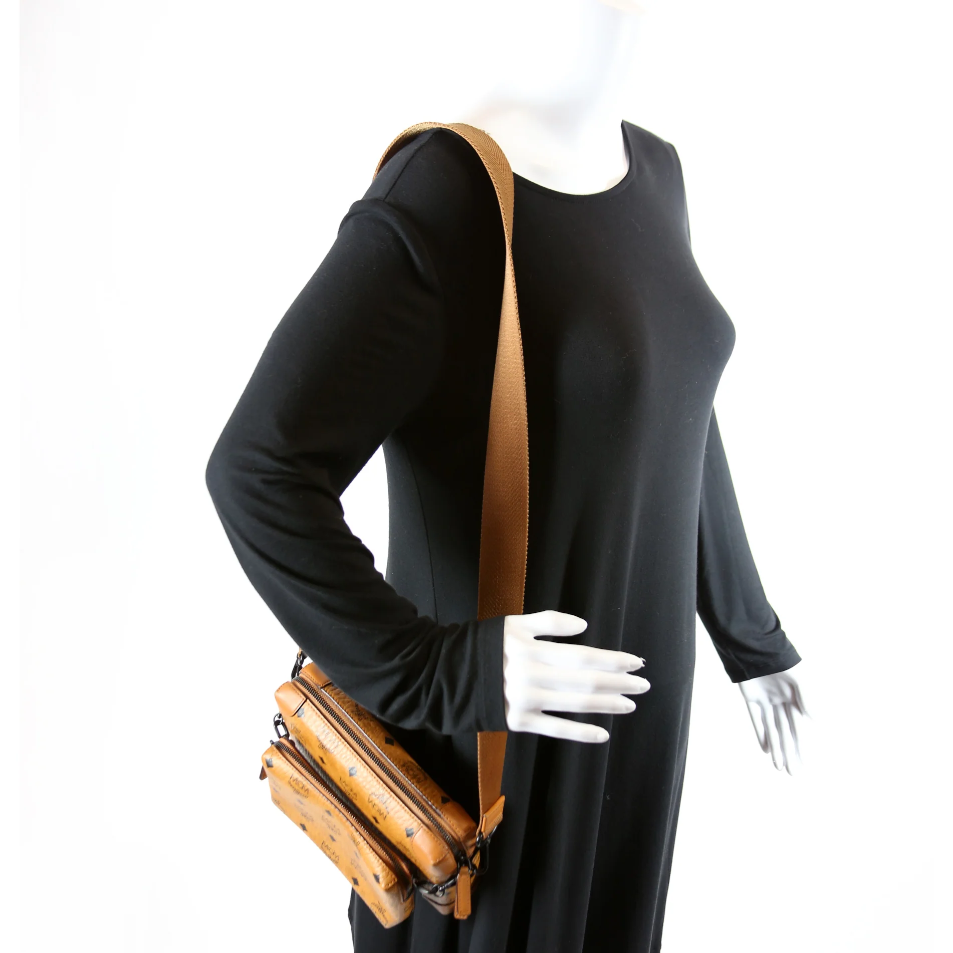 Visetos Klassik Multifunction Crossbody Brown/Black - Image 12