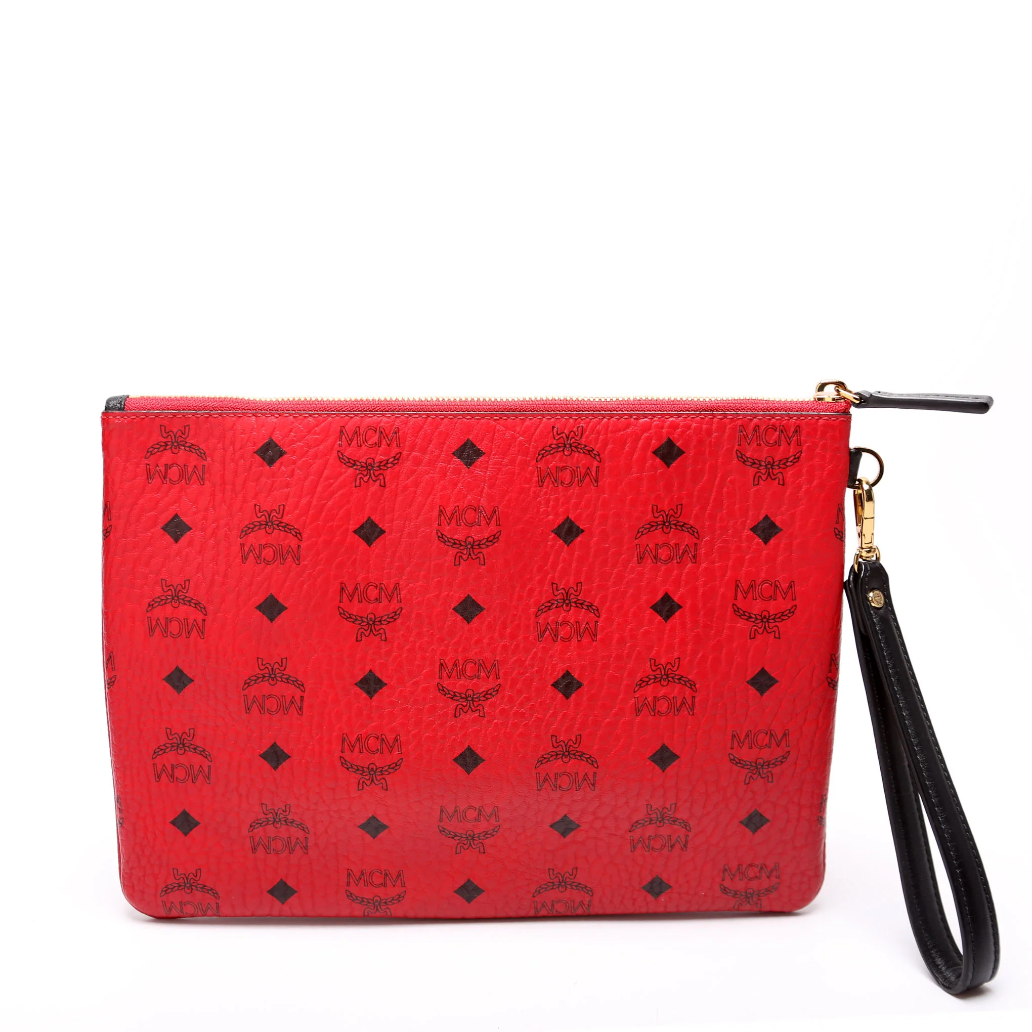 Visetos Wristlet Zip Pouch Red - Image 3