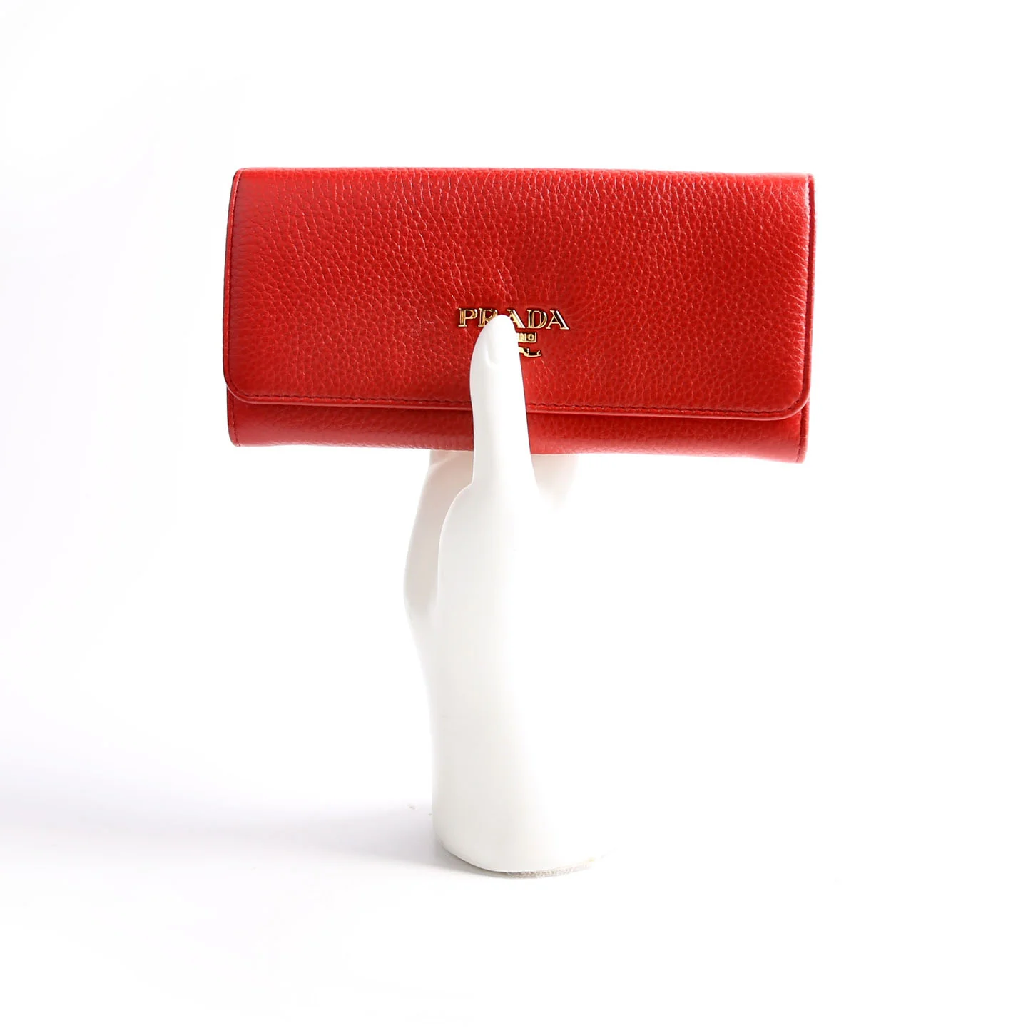 Vitello Daino Chain Wallet 1MH132 Red - Image 13