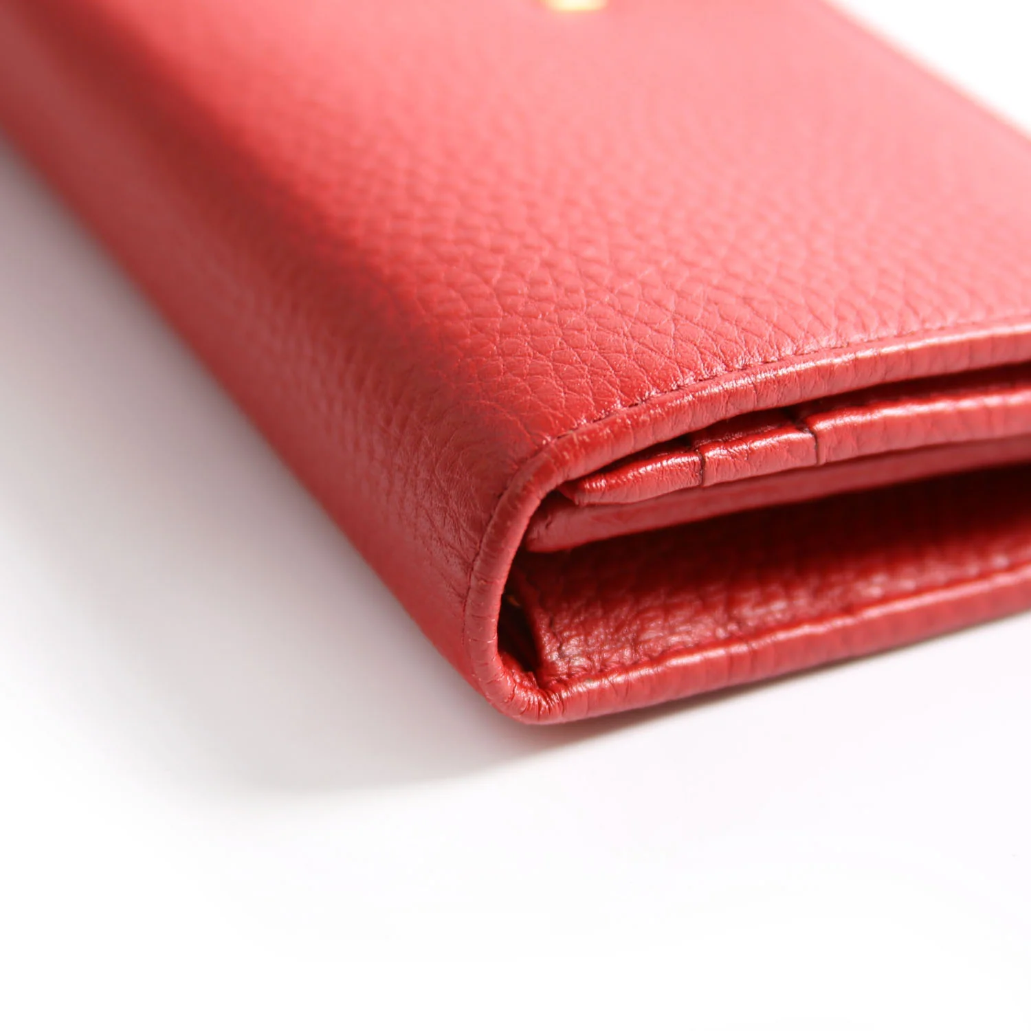 Vitello Daino Chain Wallet 1MH132 Red - Image 9