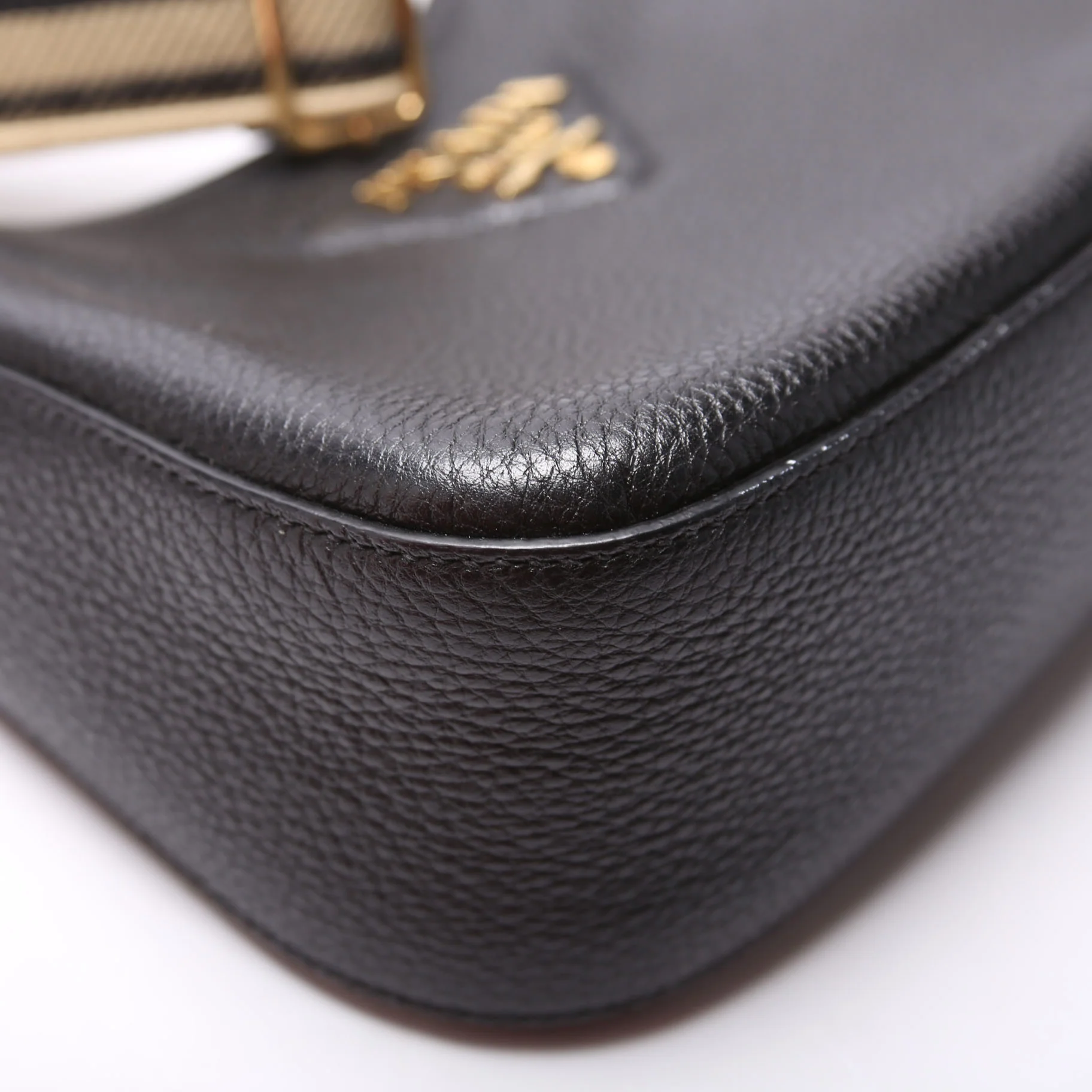 Vitello Daino Soft Leather Crossbody Black - Image 5