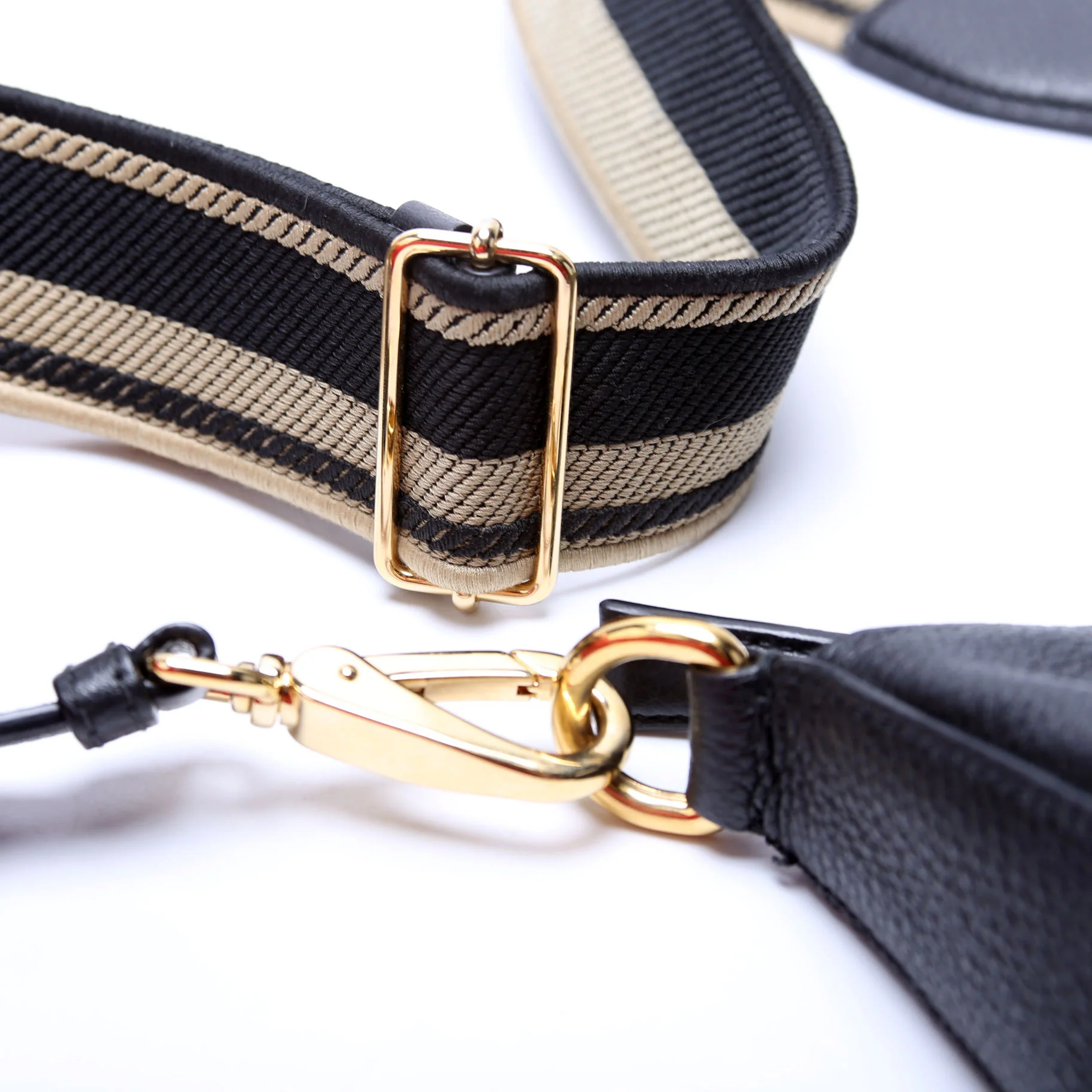 Vitello Daino Soft Leather Crossbody Black - Image 6