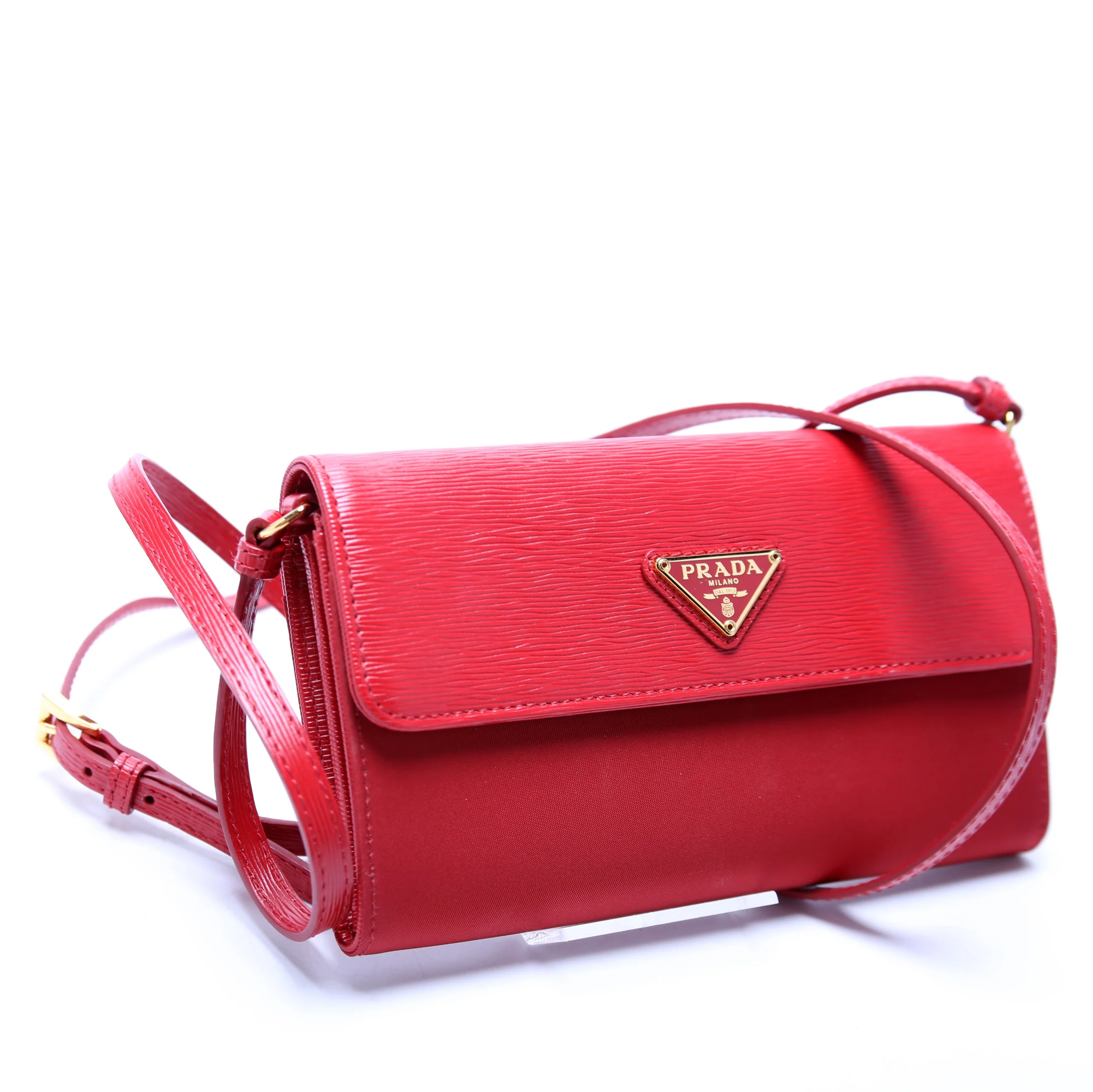Vitello Move/Tessuto Nylon Small Strap Wallet - Image 2