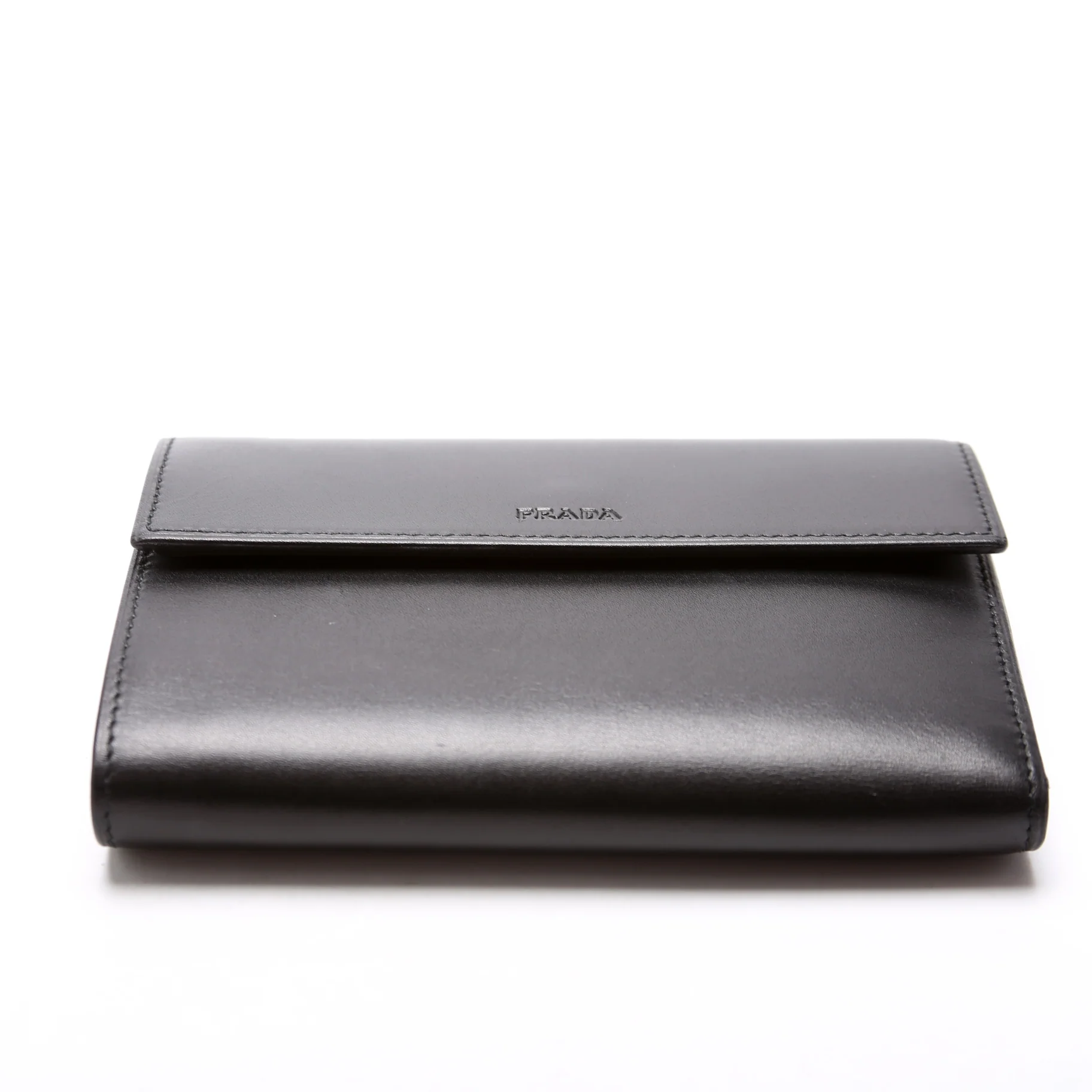 Vitello Trifold Wallet Black - Image 4