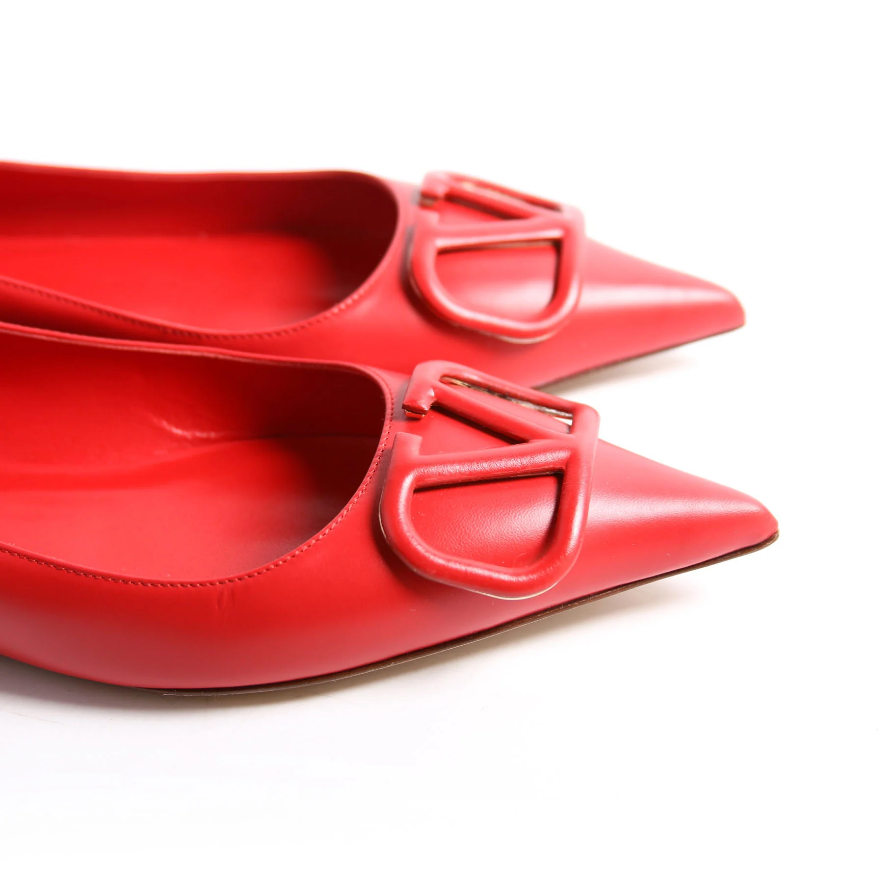 VLogo Flats Size 40 Red - Image 11