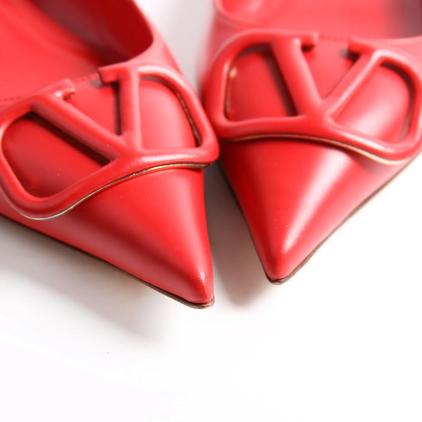 VLogo Flats Size 40 Red - Image 9